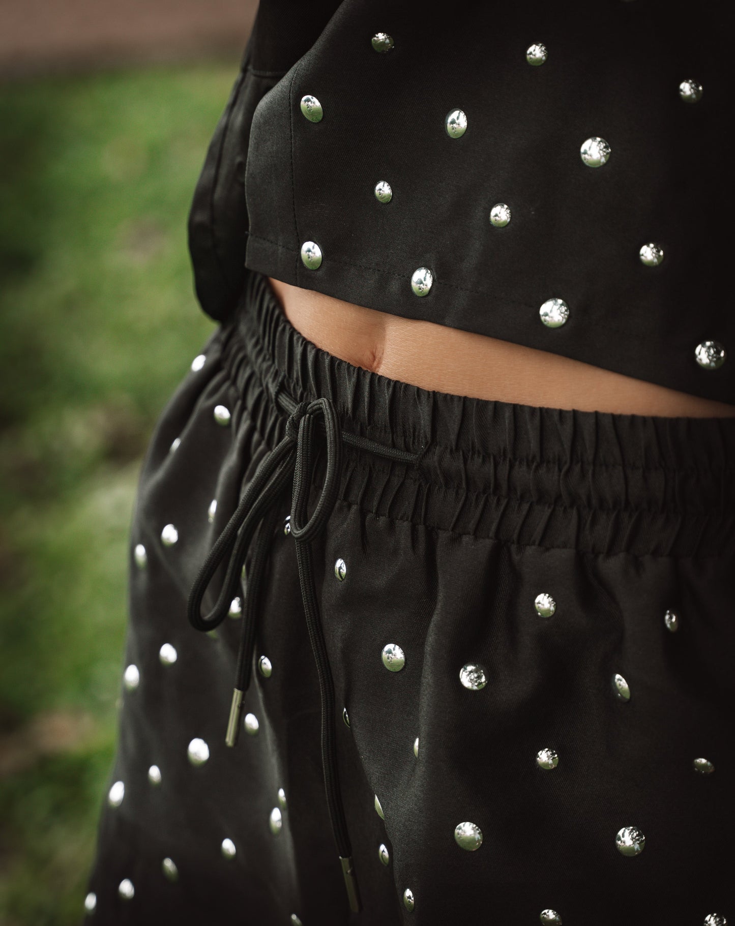Ladies Noir Drawstring Short - Shorts