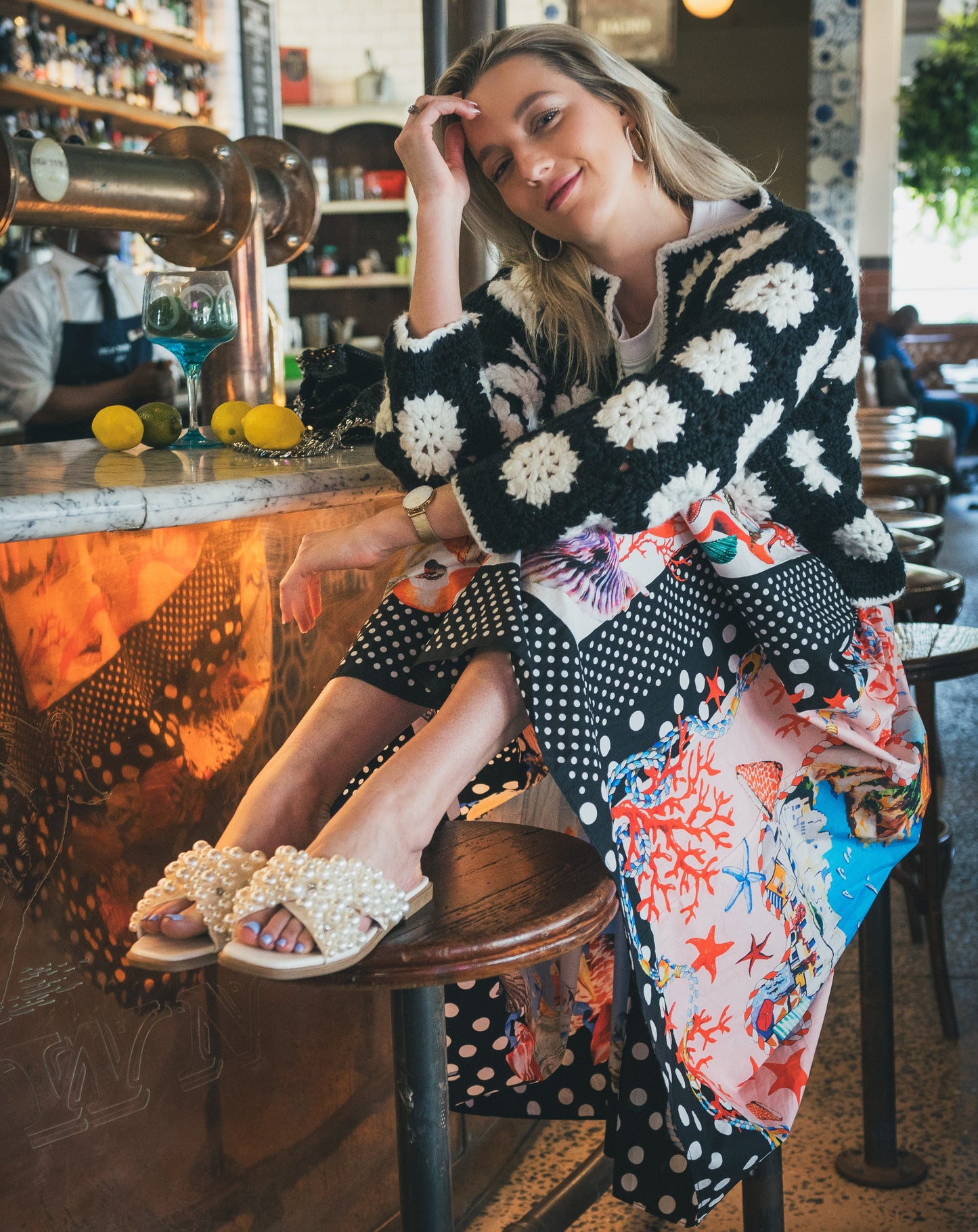 Ladies Daisy Cardigan - Knit Tops