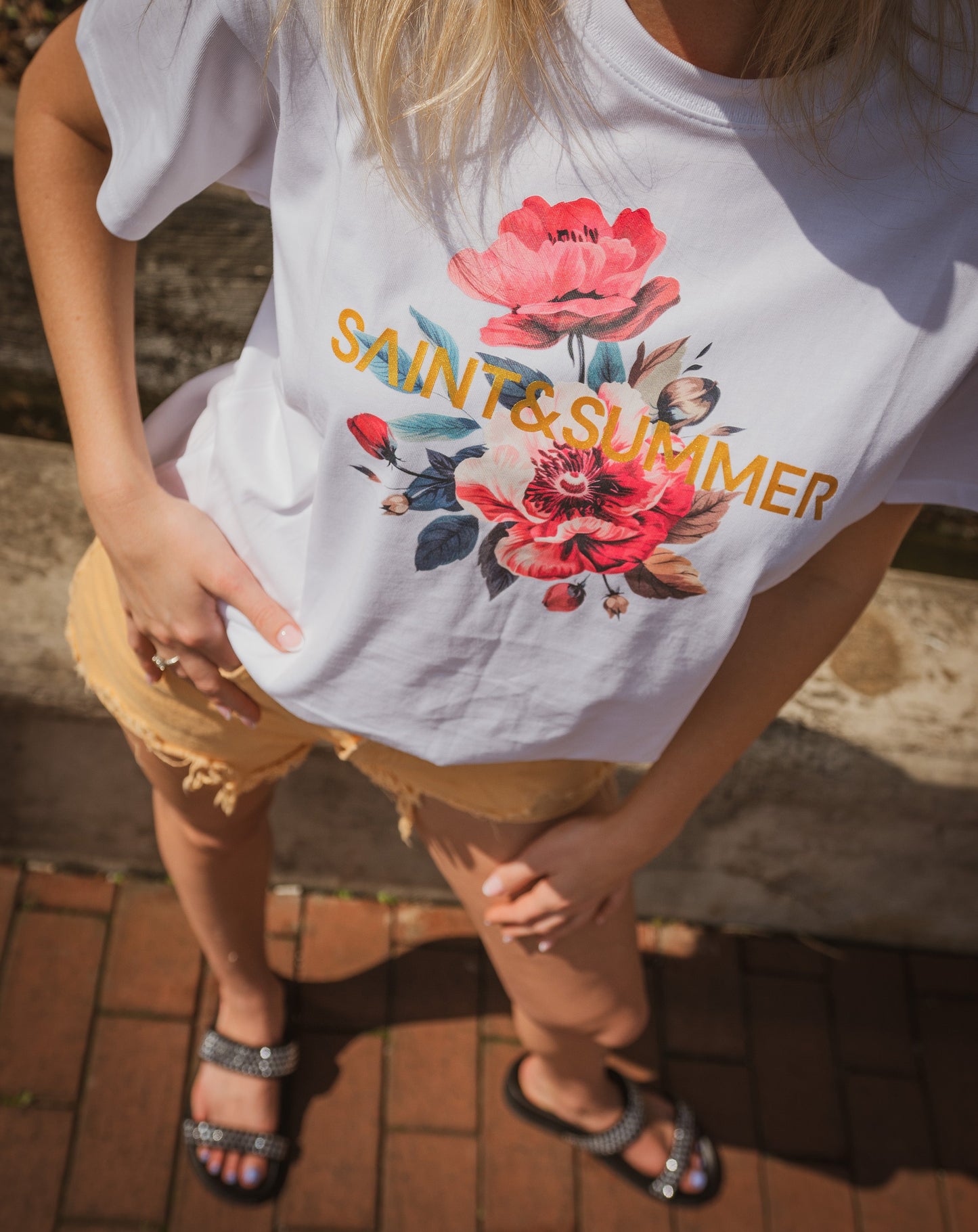 Fiore Printed Tee - Knit Tops