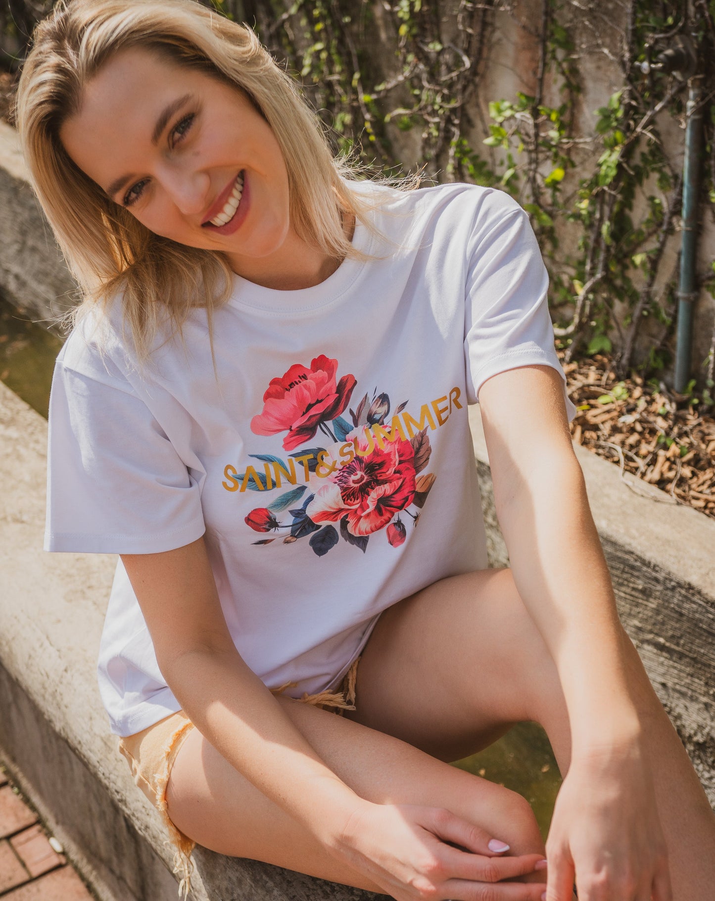 Fiore Printed Tee - Knit Tops