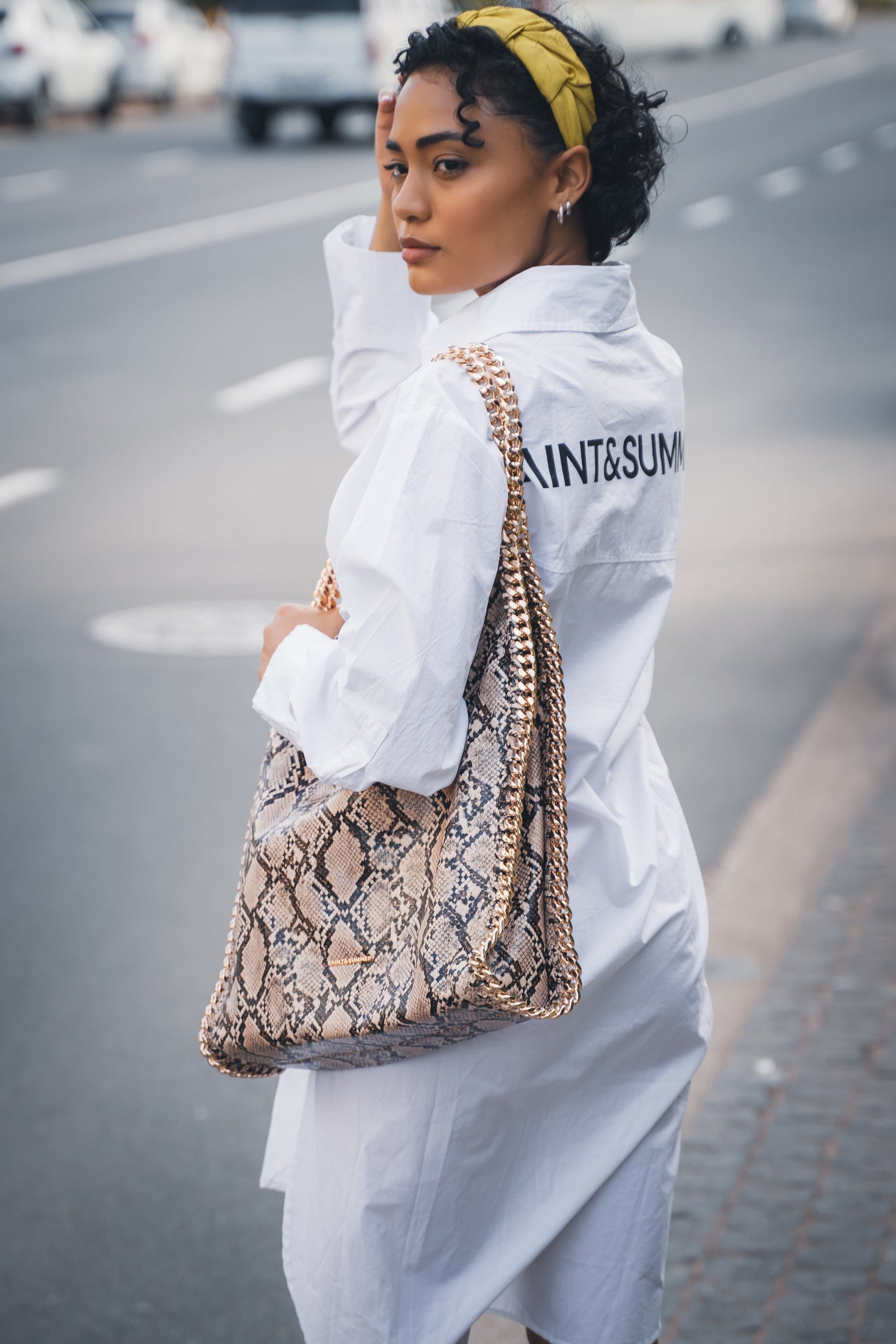 Ladies Liliana Slouch Tote Bag - Taupe - Bags