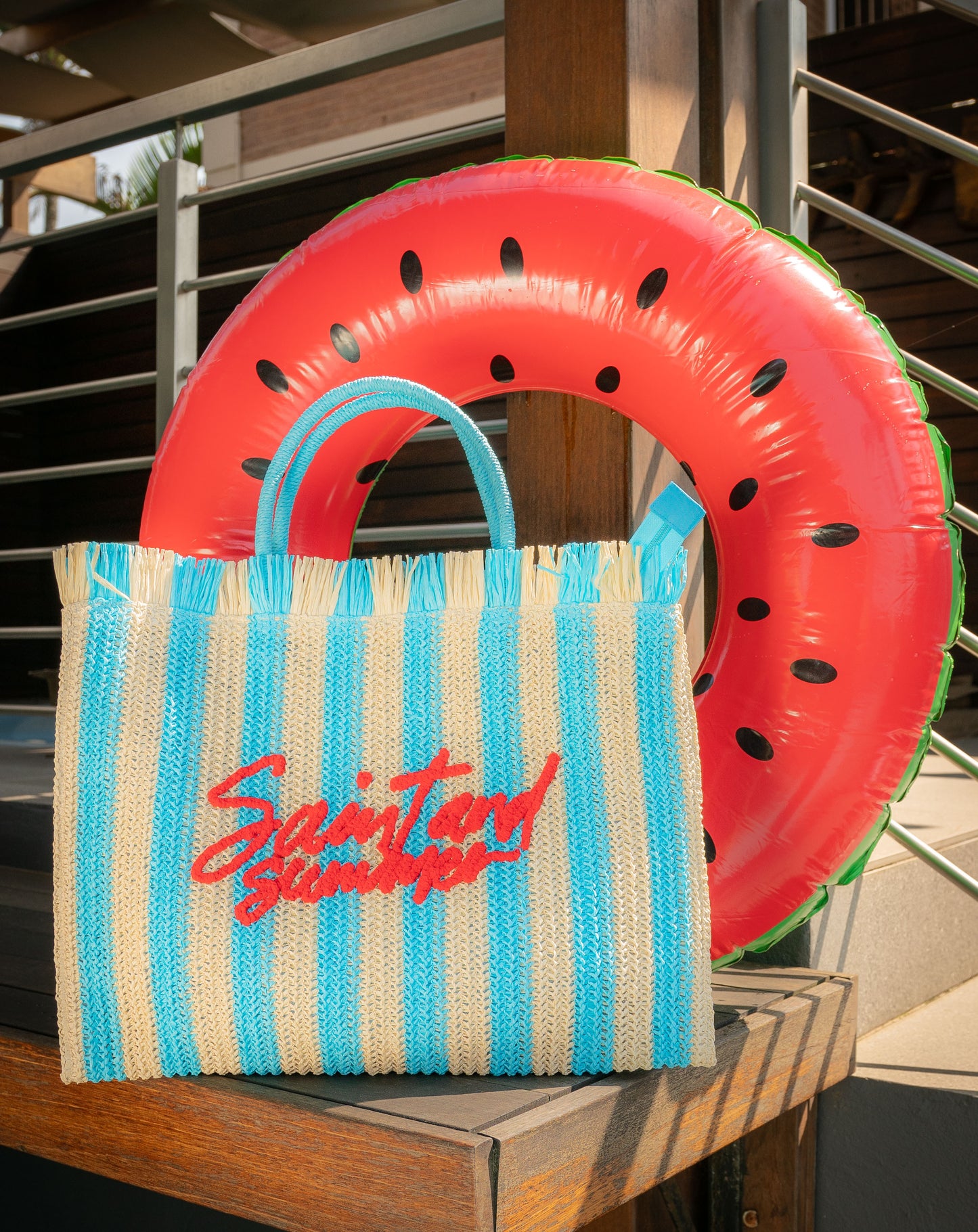 Ladies Lula 2 Tone Basket Bag