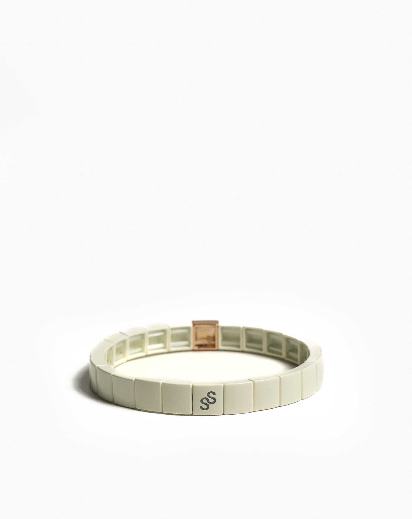 Solid Cream Bracelet - Cream - Cream / One Size - Novelty
