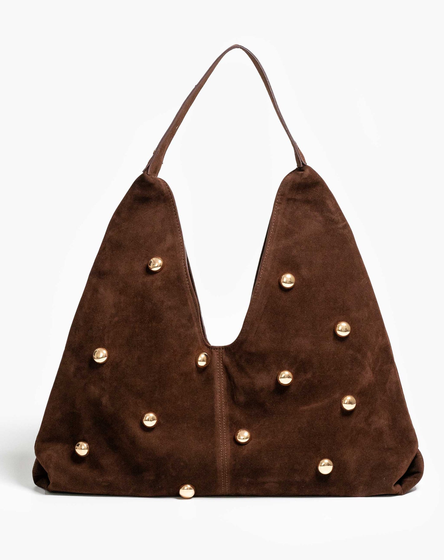 Ladies Anani Slouch Tote With Studs