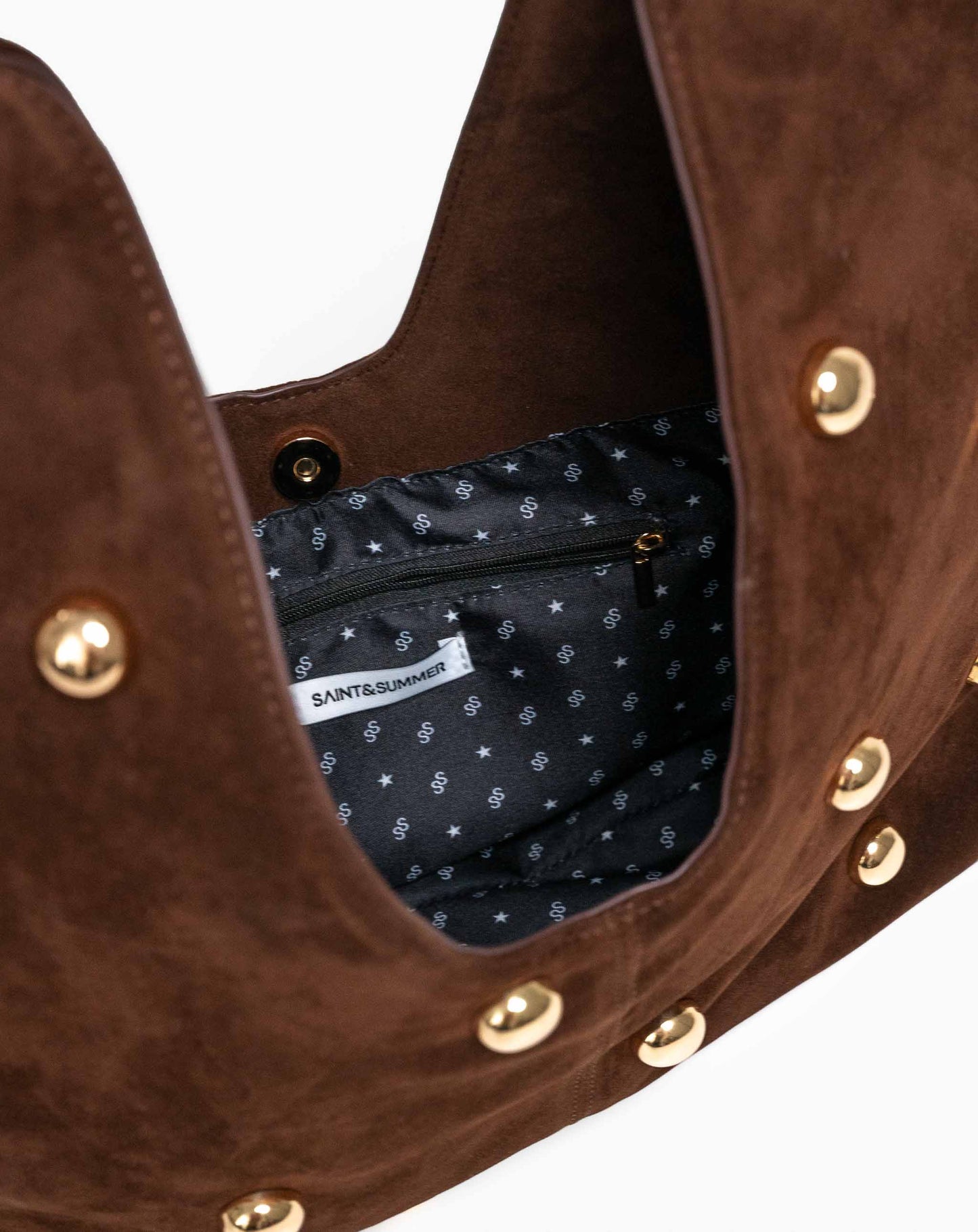 Ladies Anani Slouch Tote With Studs