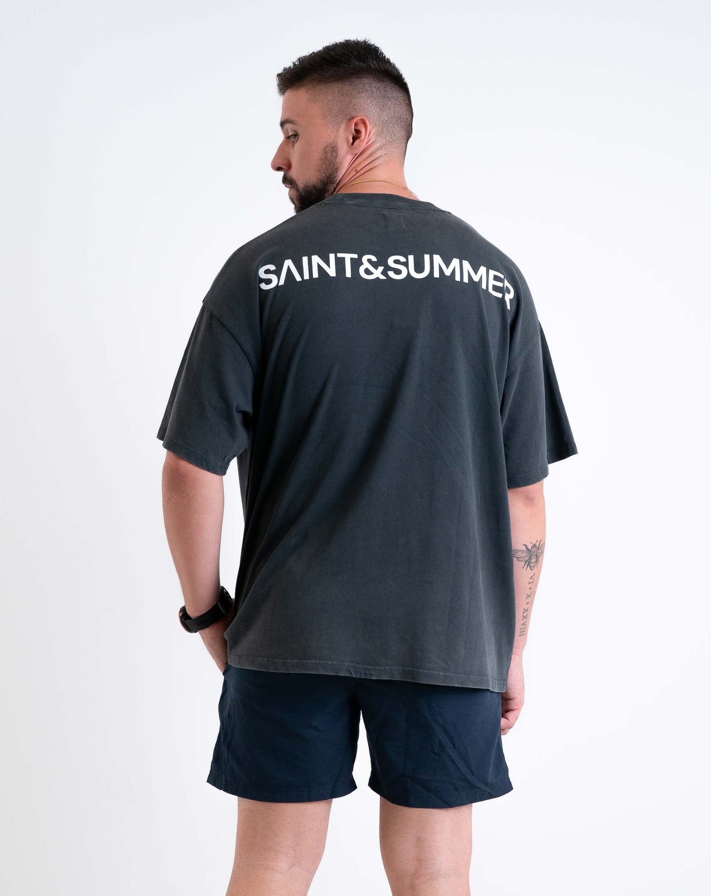 Unisex Big Logo T-Shirt Char - Knit Tops