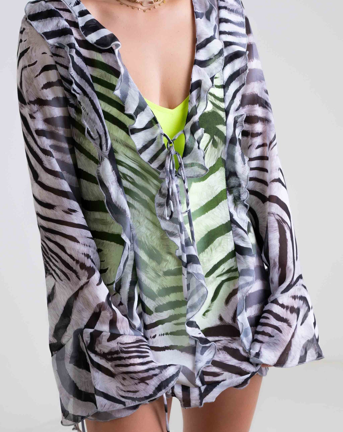 Aria Zebra Tunic - Multi / One Size - Dresses