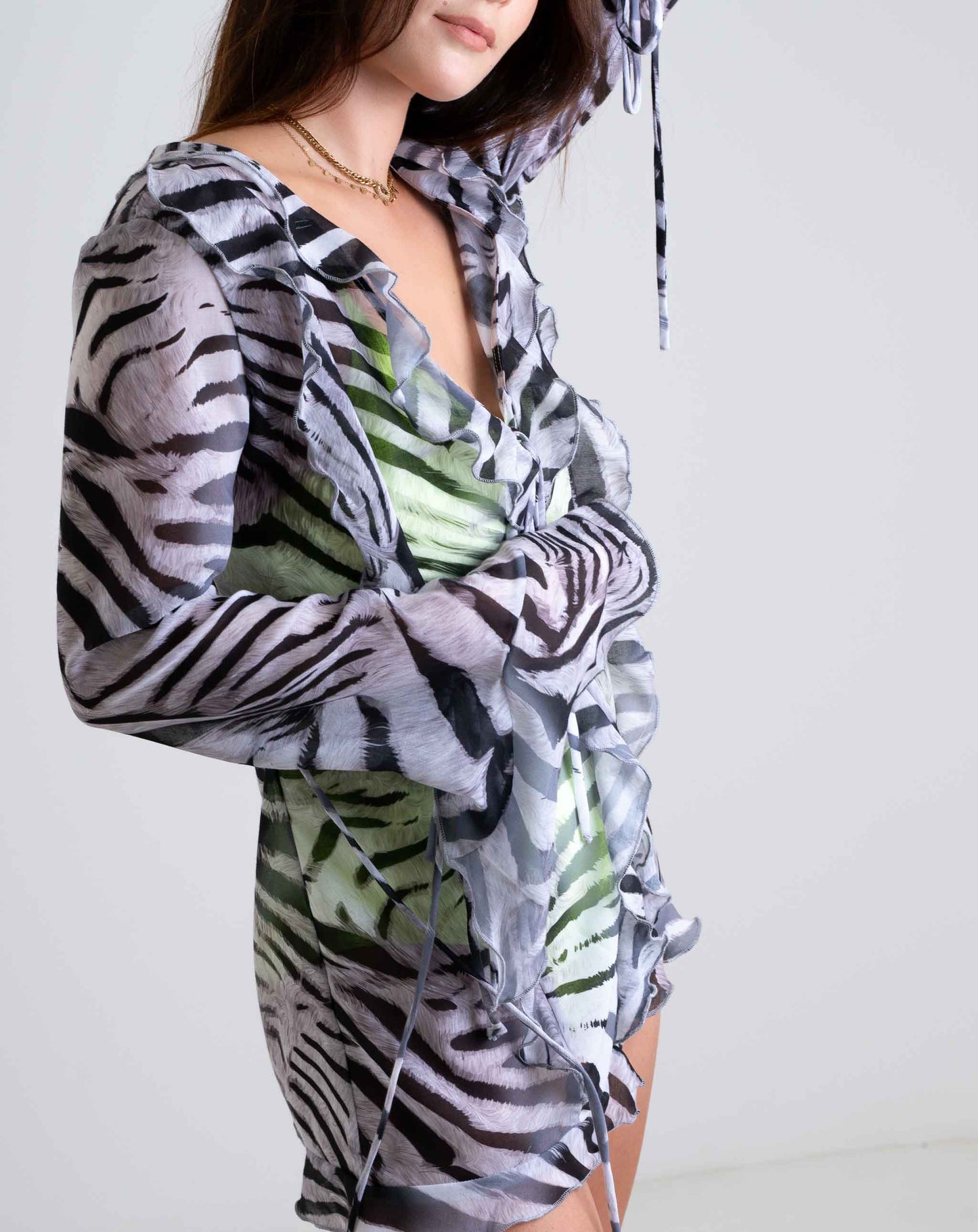 Aria Zebra Tunic - Multi / One Size - Dresses