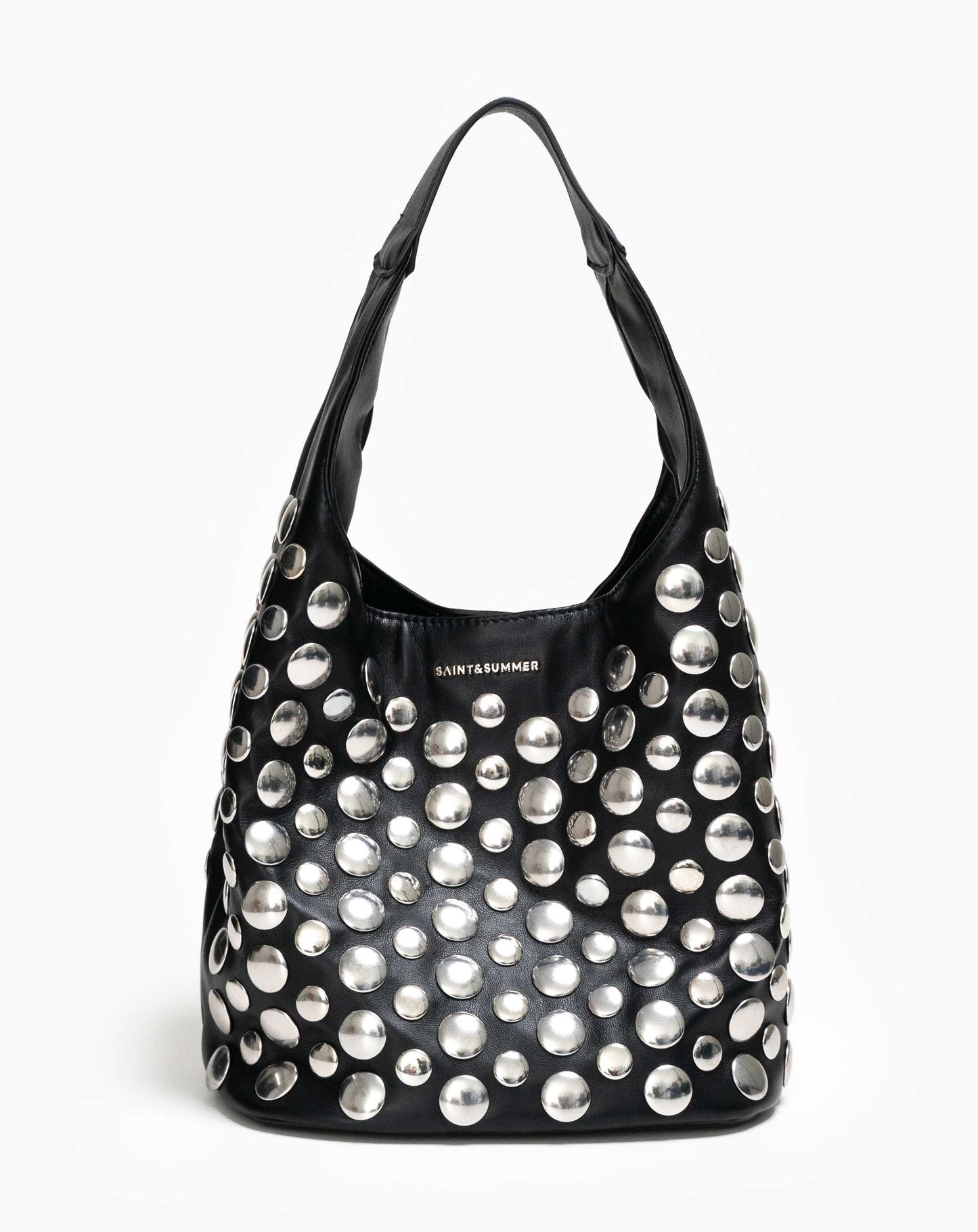 Ladies Deonna Studded Slouch Bag