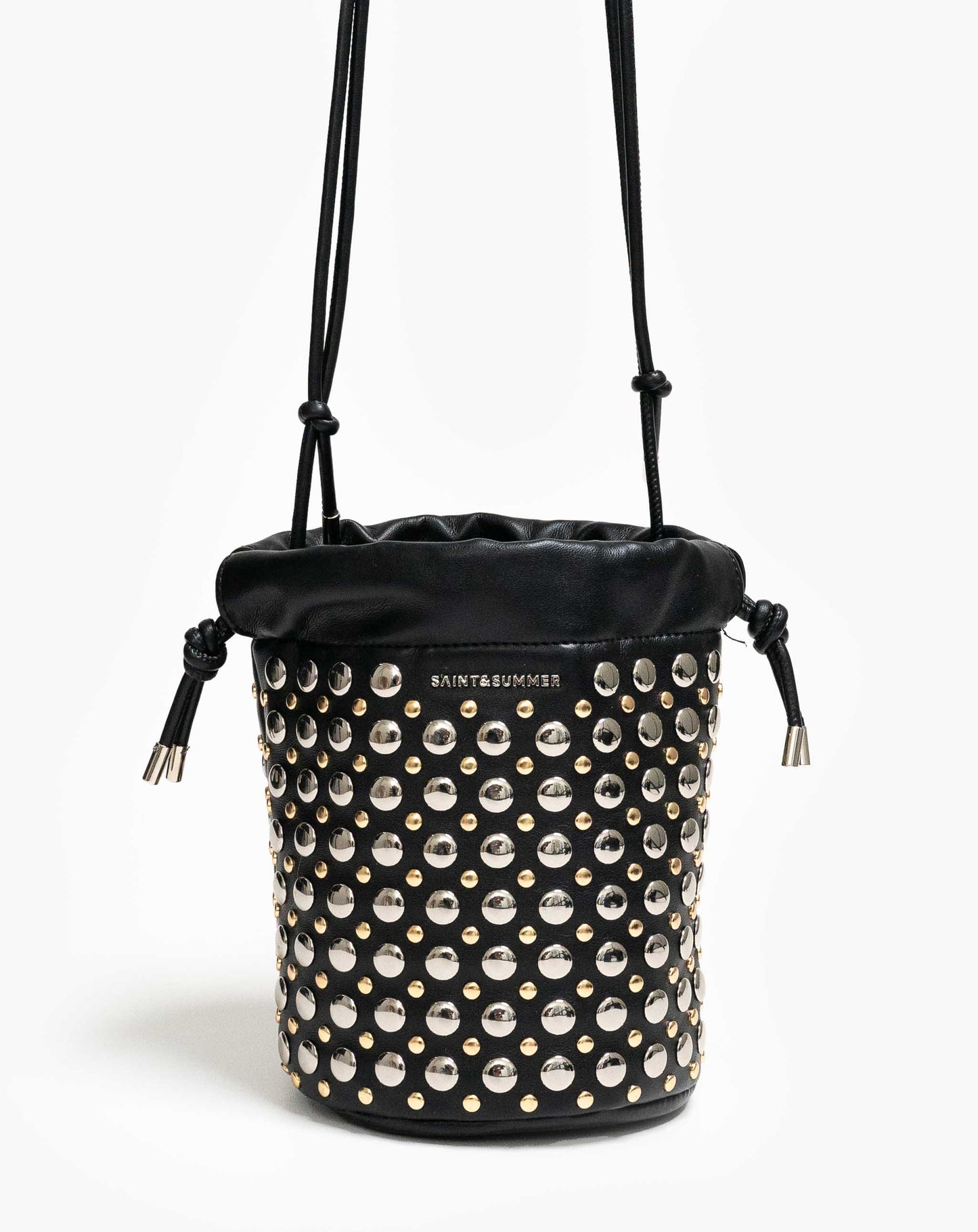 Ladies Aneira Studded Bucket Bag