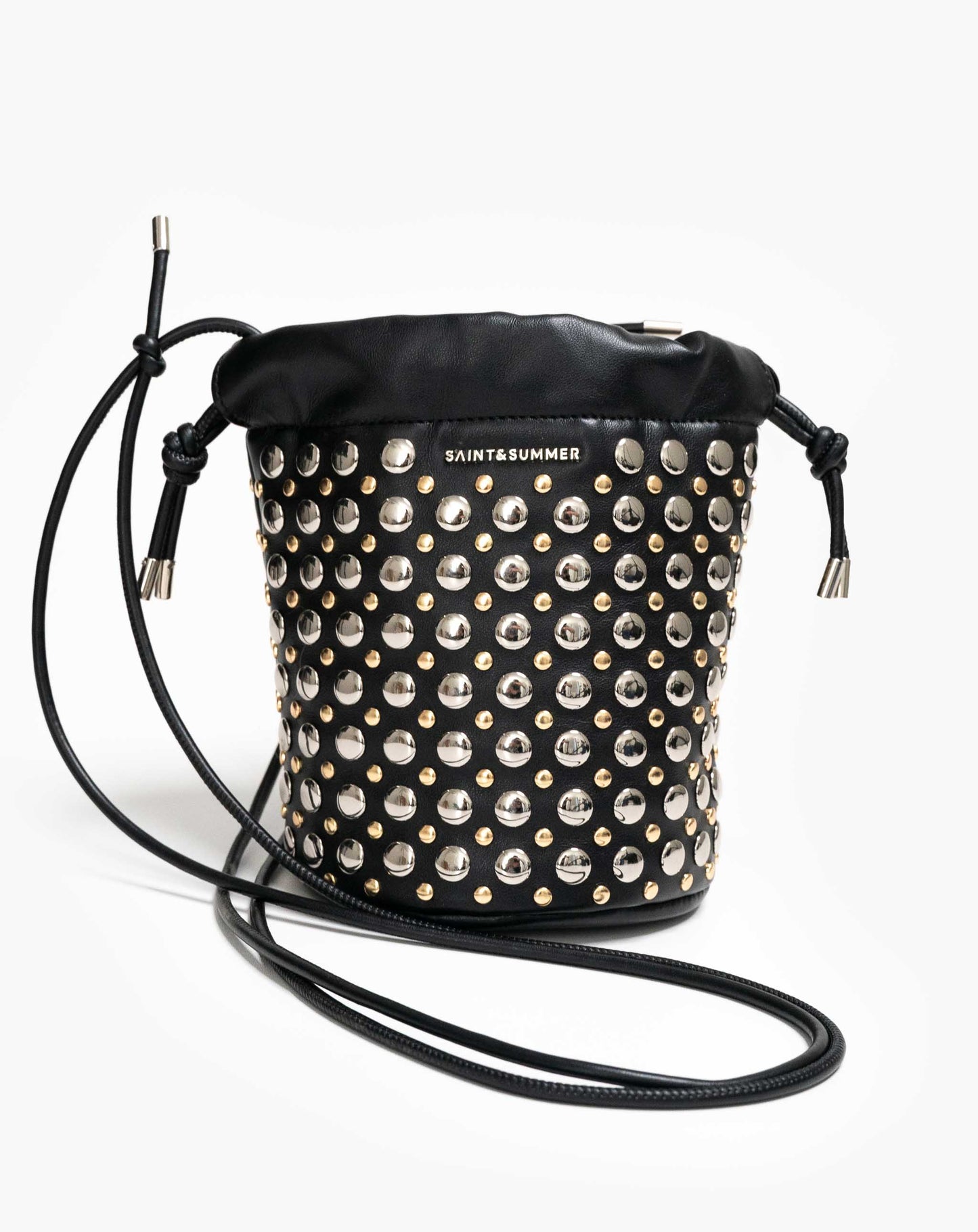 Ladies Aneira Studded Bucket Bag