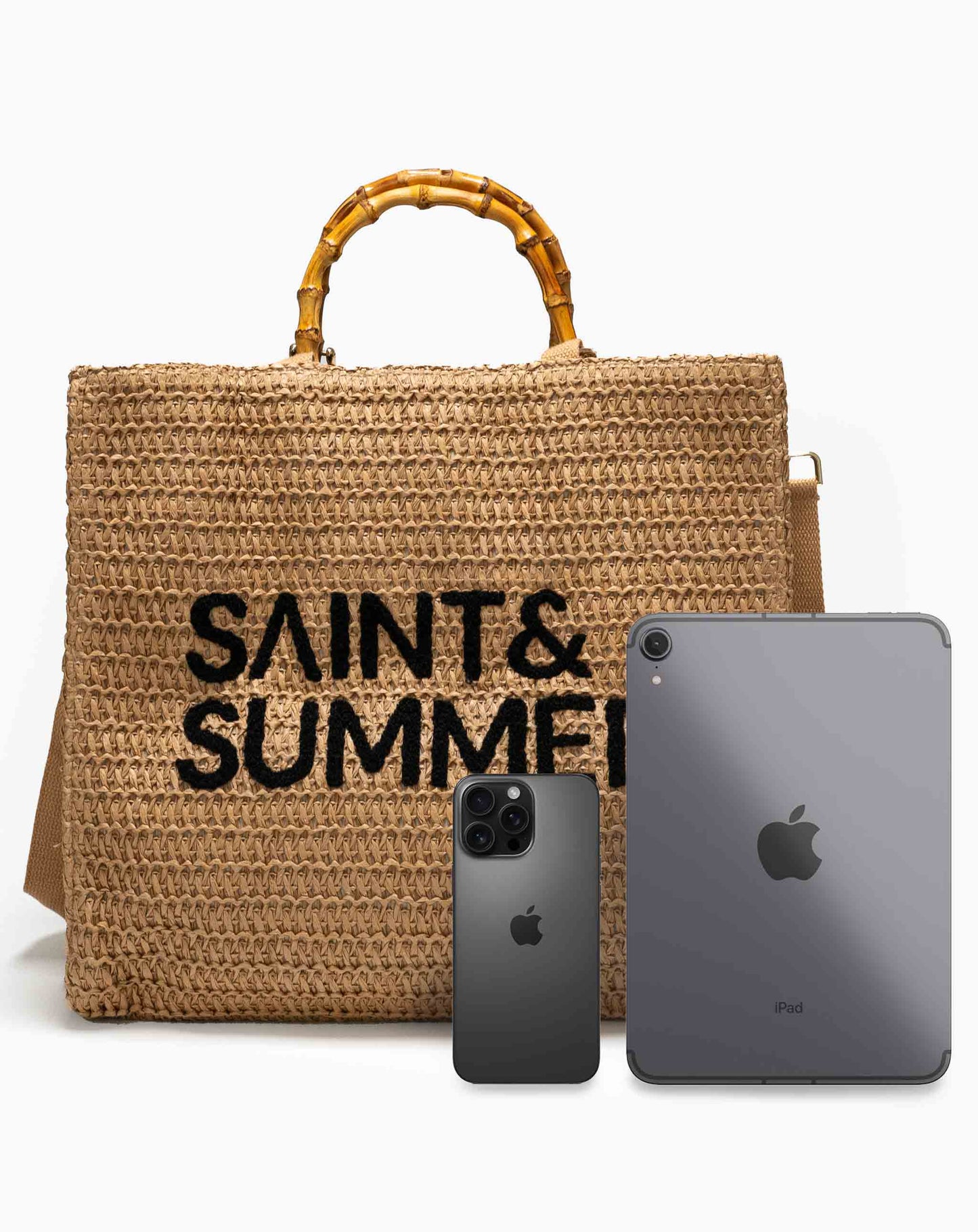 Ladies Tuli Raffia Basket Bag