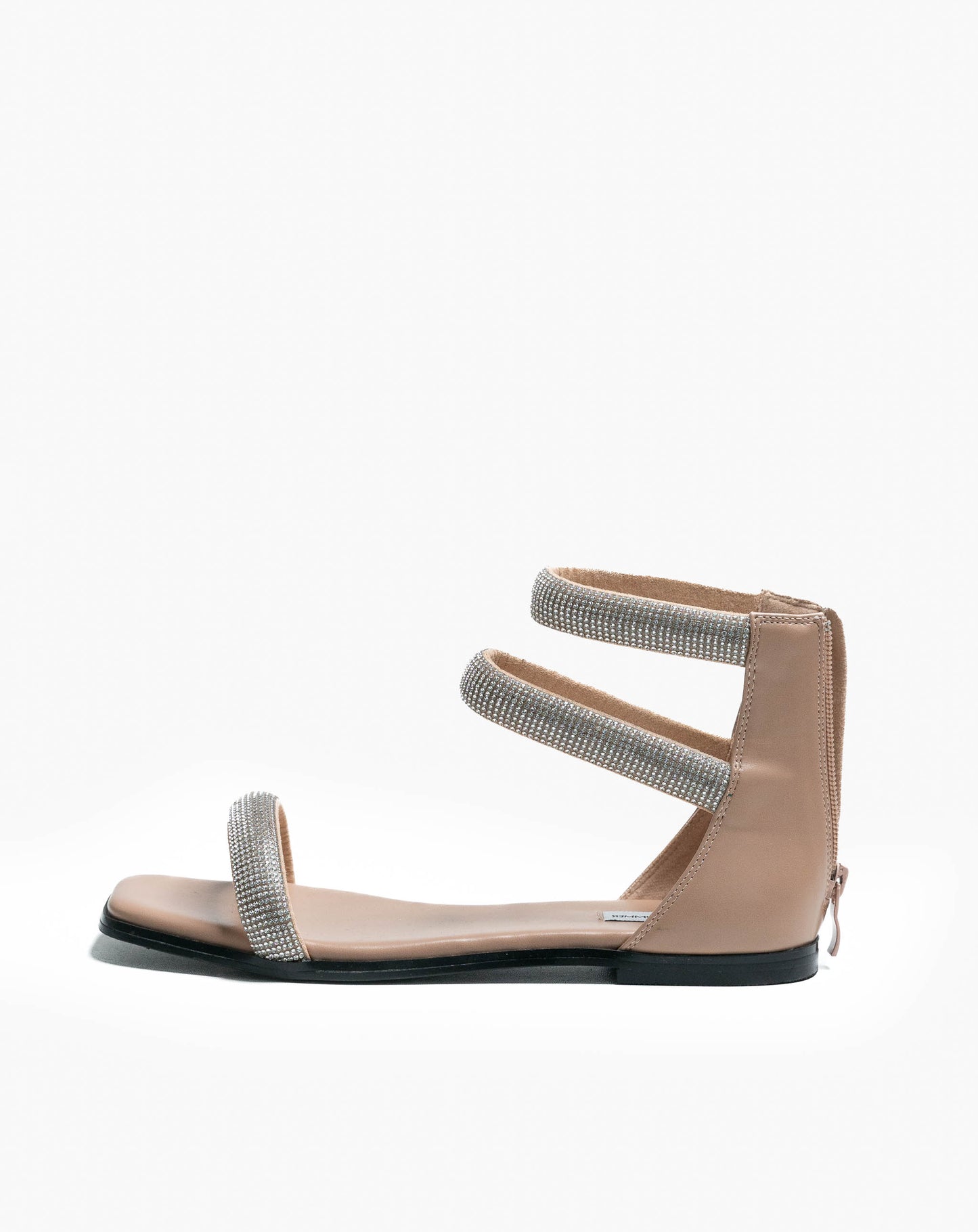 Ladies Cali Nude Bejewelled Ankle Sandal