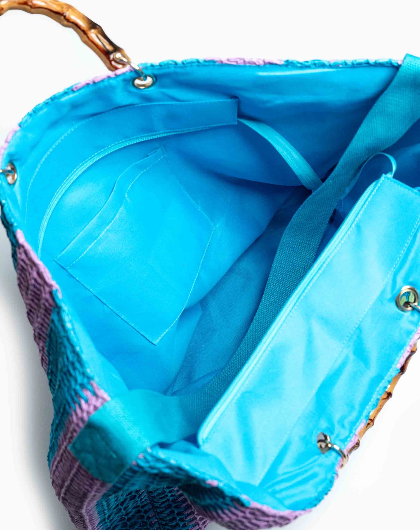 Ladies Jua 2 Tone Basket Bag