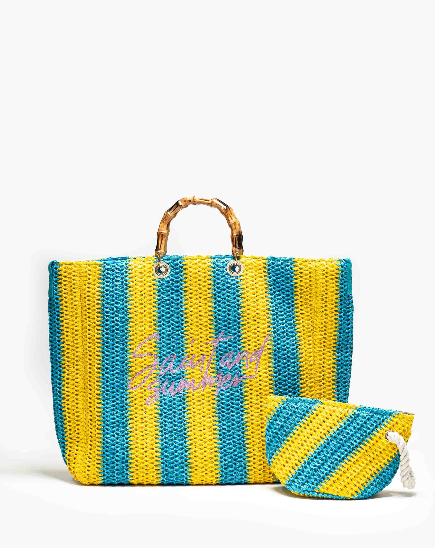Ladies Jua 2 Tone Basket Bag
