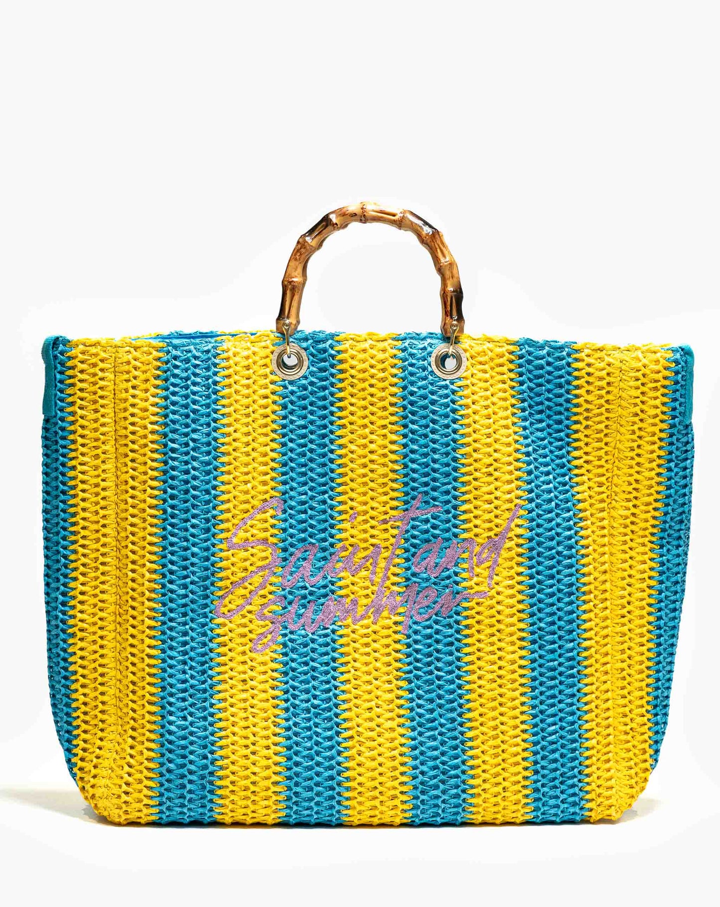 Ladies Jua 2 Tone Basket Bag