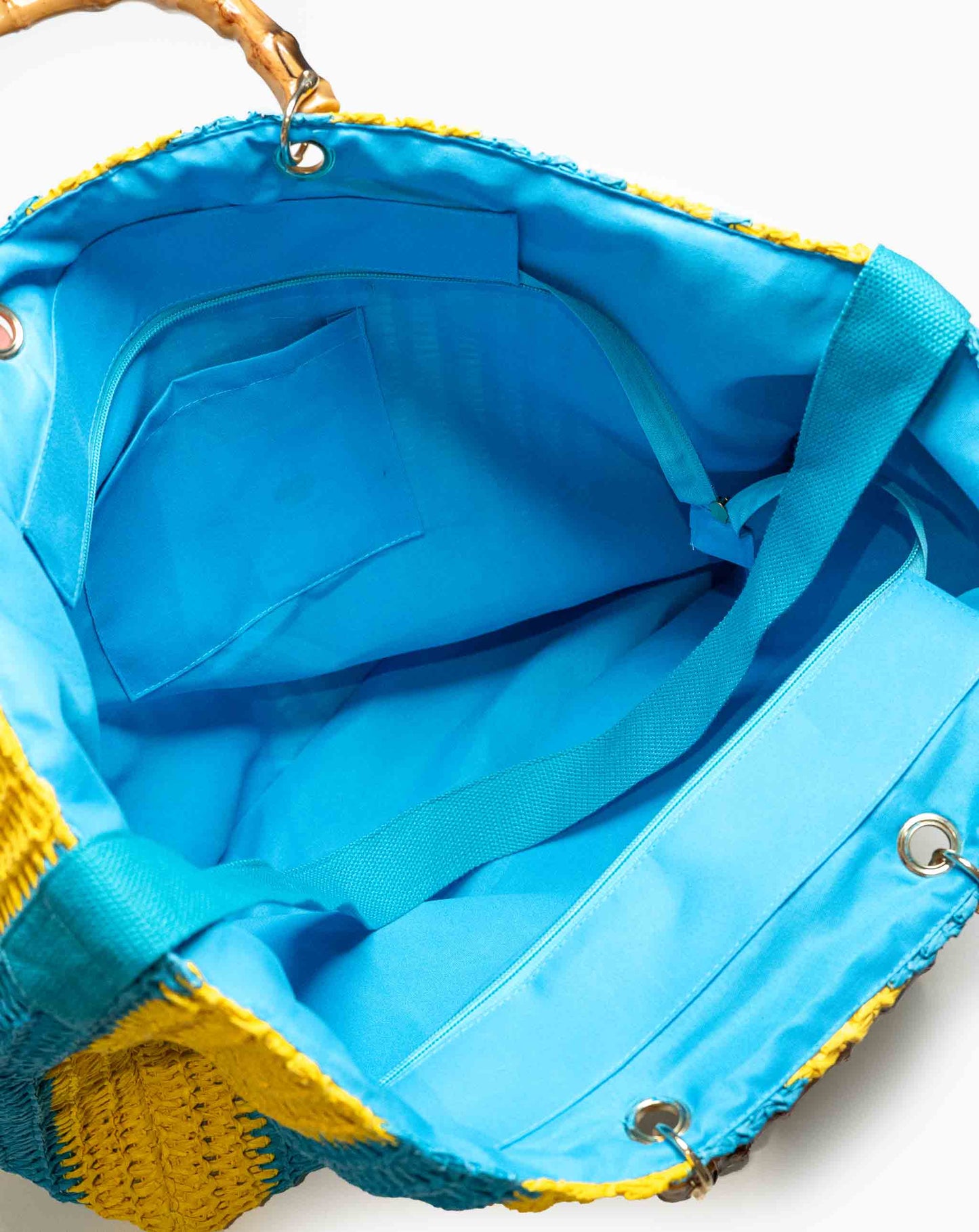Ladies Jua 2 Tone Basket Bag