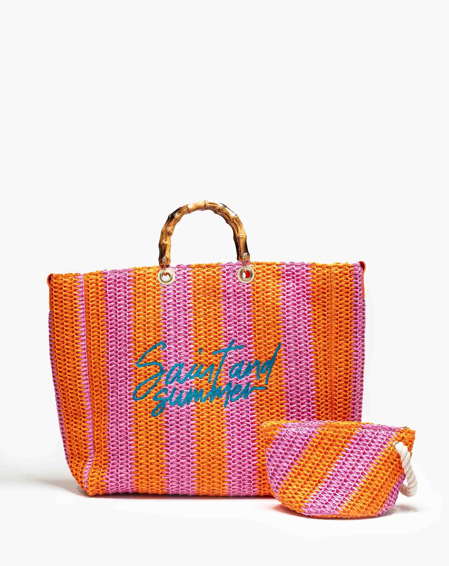Ladies Jua 2 Tone Basket Bag