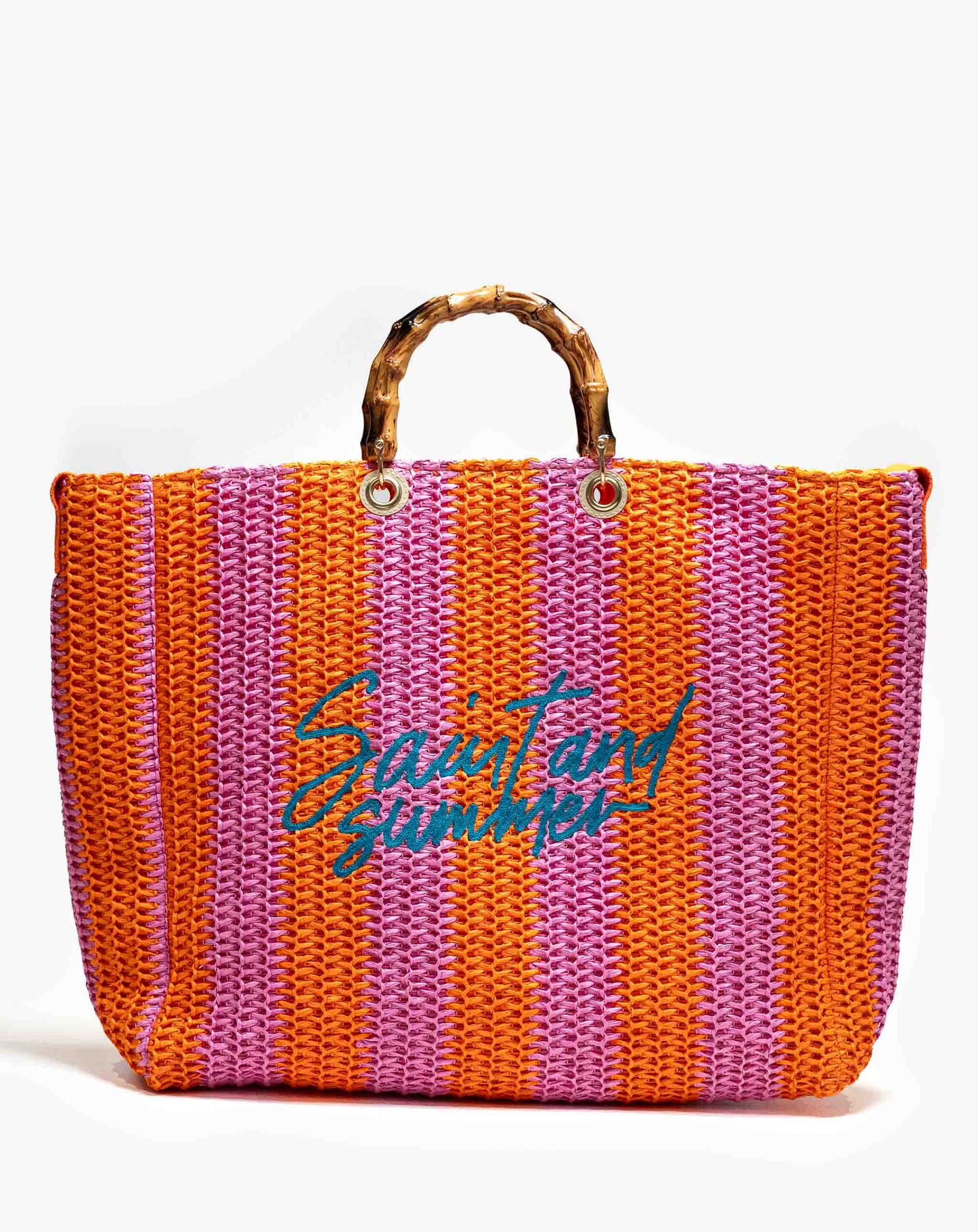 Ladies Jua 2 Tone Basket Bag
