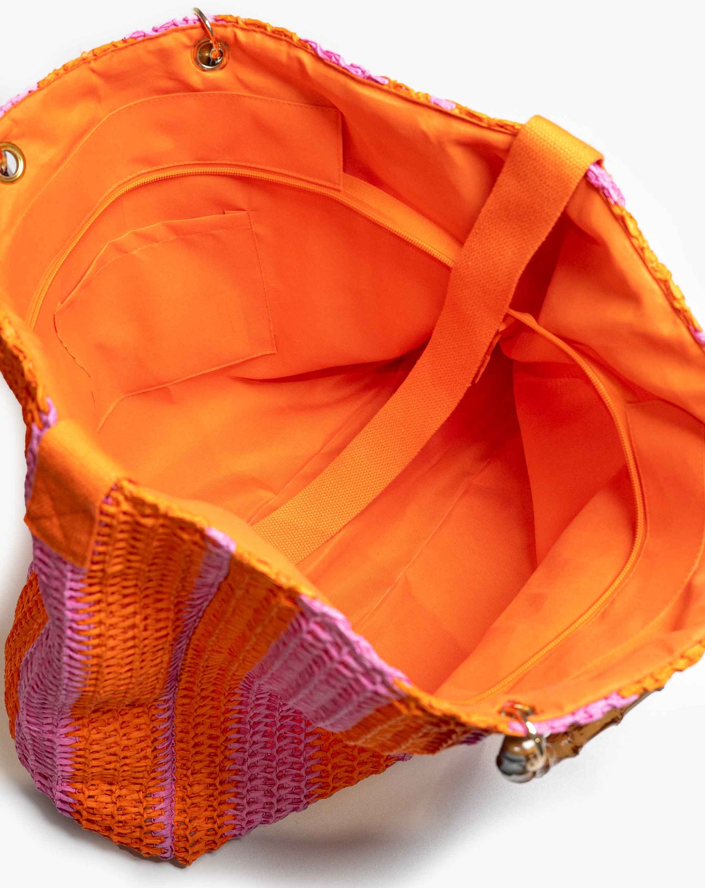 Ladies Jua 2 Tone Basket Bag