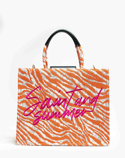 Ladies Lenore Tote Zebra Bag
