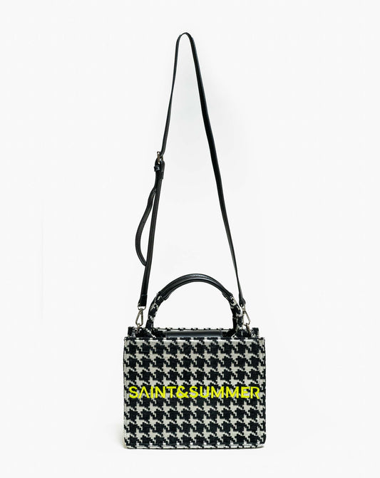 Ladies Dame Houndstooth Tote Bag