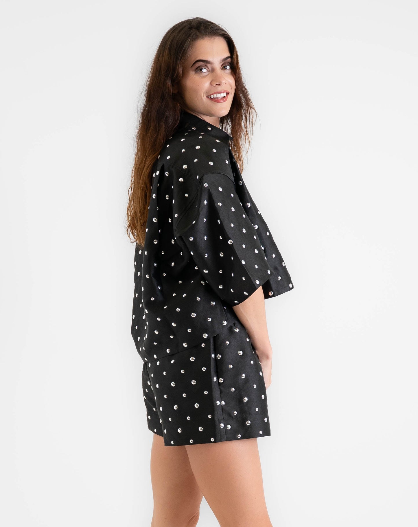 Ladies Noir Drawstring Short - Shorts