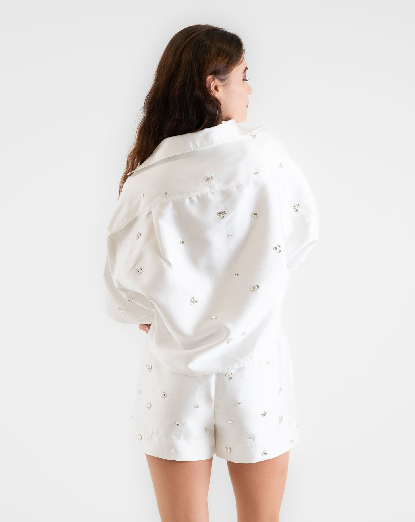 Ladies Frosted Button Up Shirt - Knit Tops