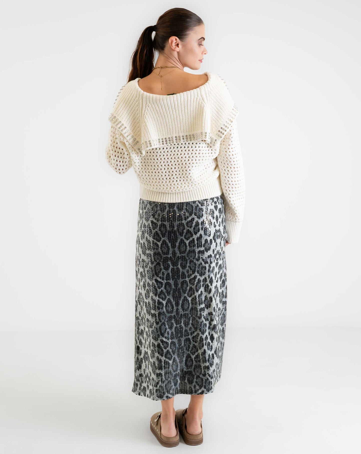 Ladies Moonlit Leopard Print Skirt - Skirts
