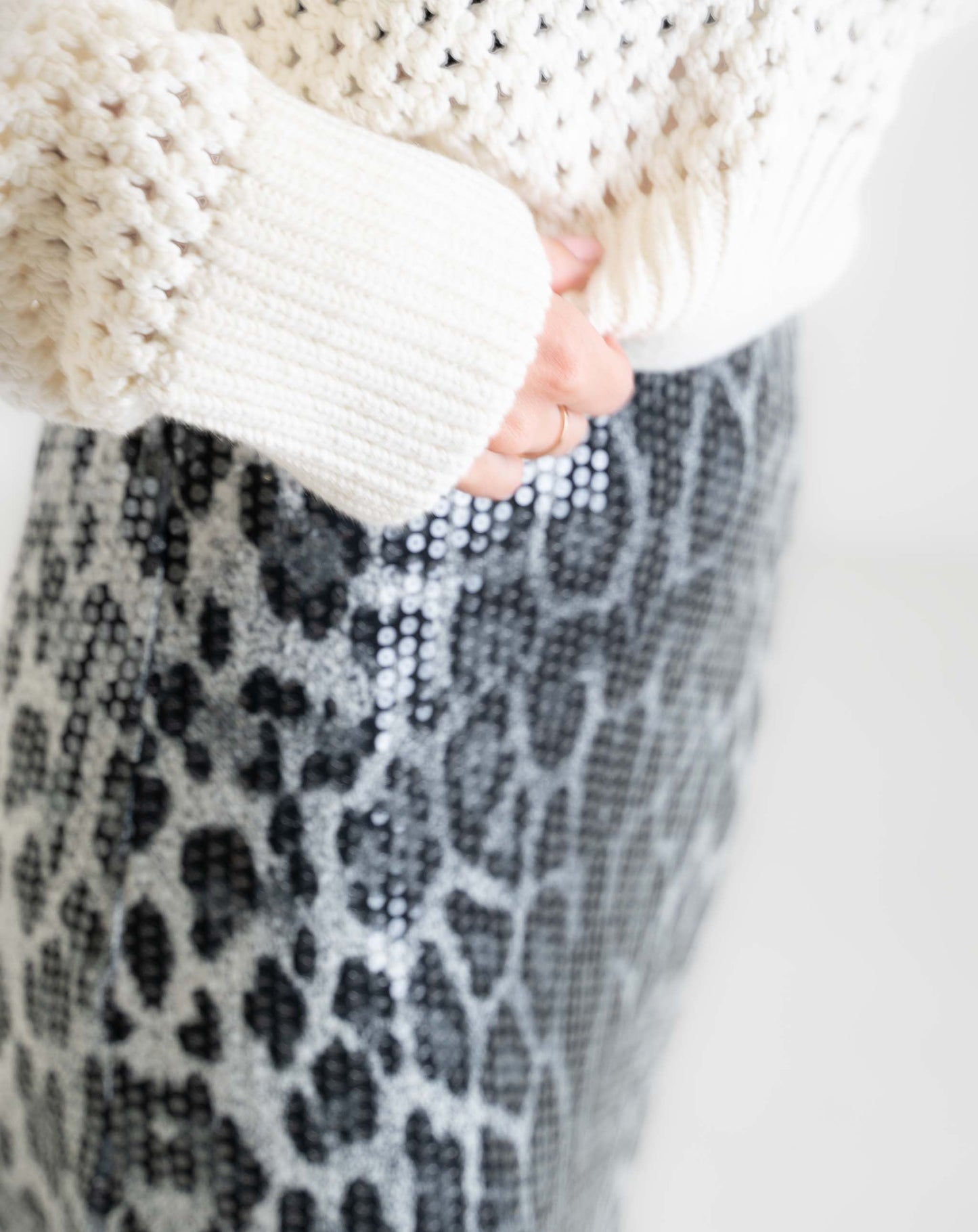 Ladies Moonlit Leopard Print Skirt - Skirts