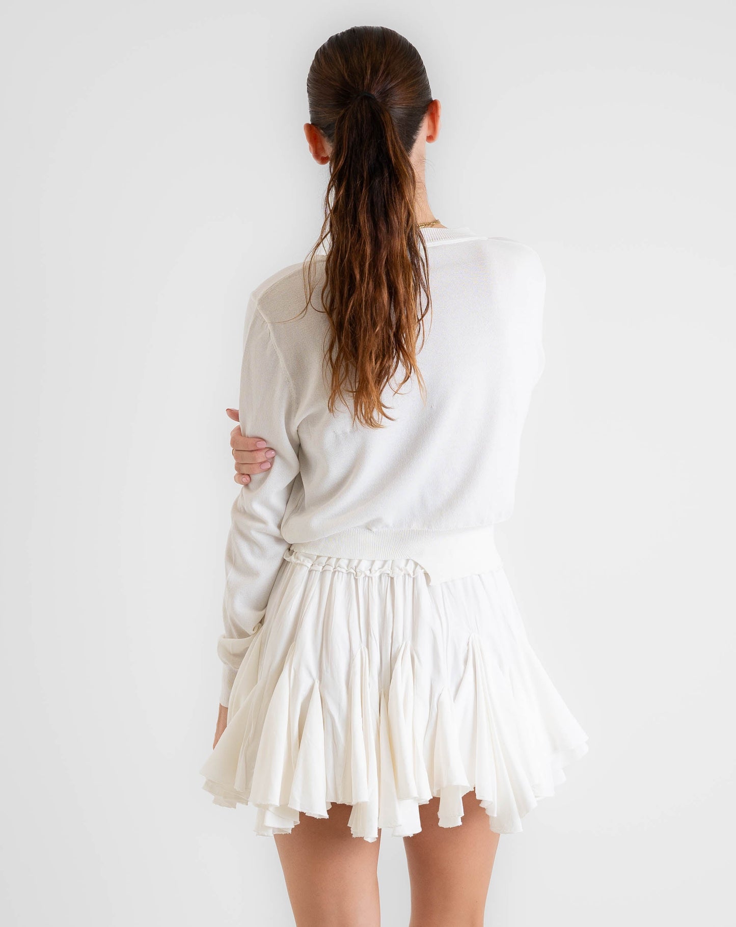 Breeze Flounce Knit Skirt - Skirts