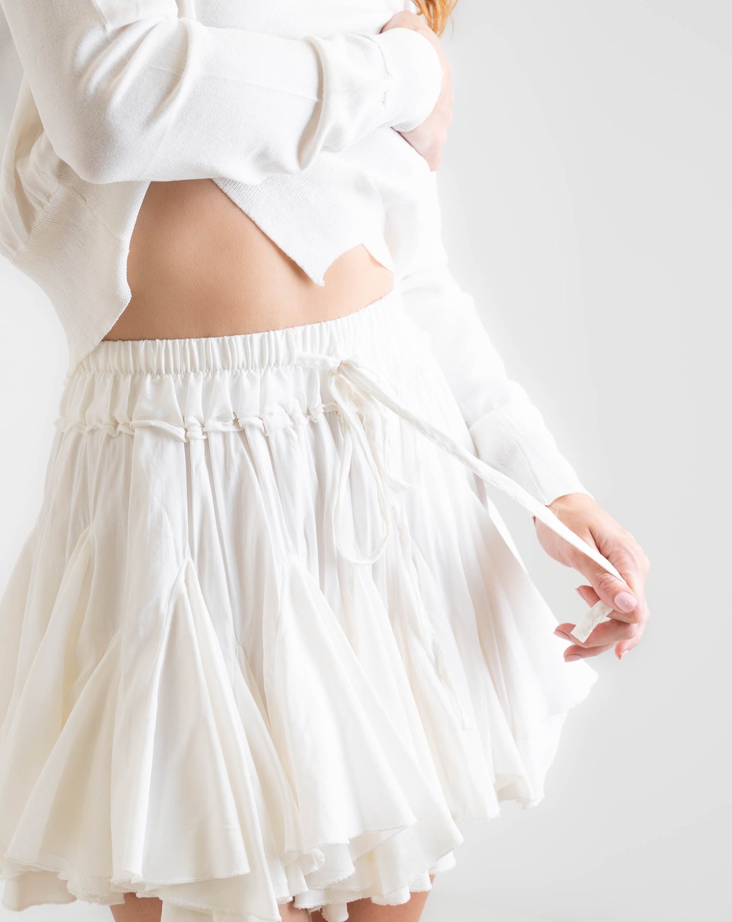 Breeze Flounce Knit Skirt - Skirts