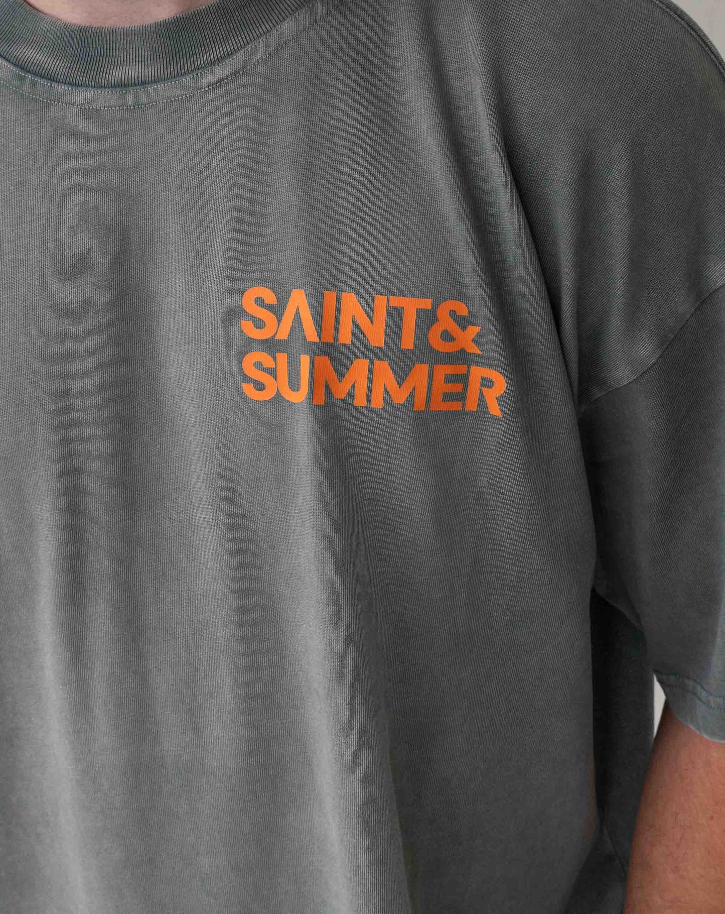 Unisex T-Shirt Char with Orange Logo