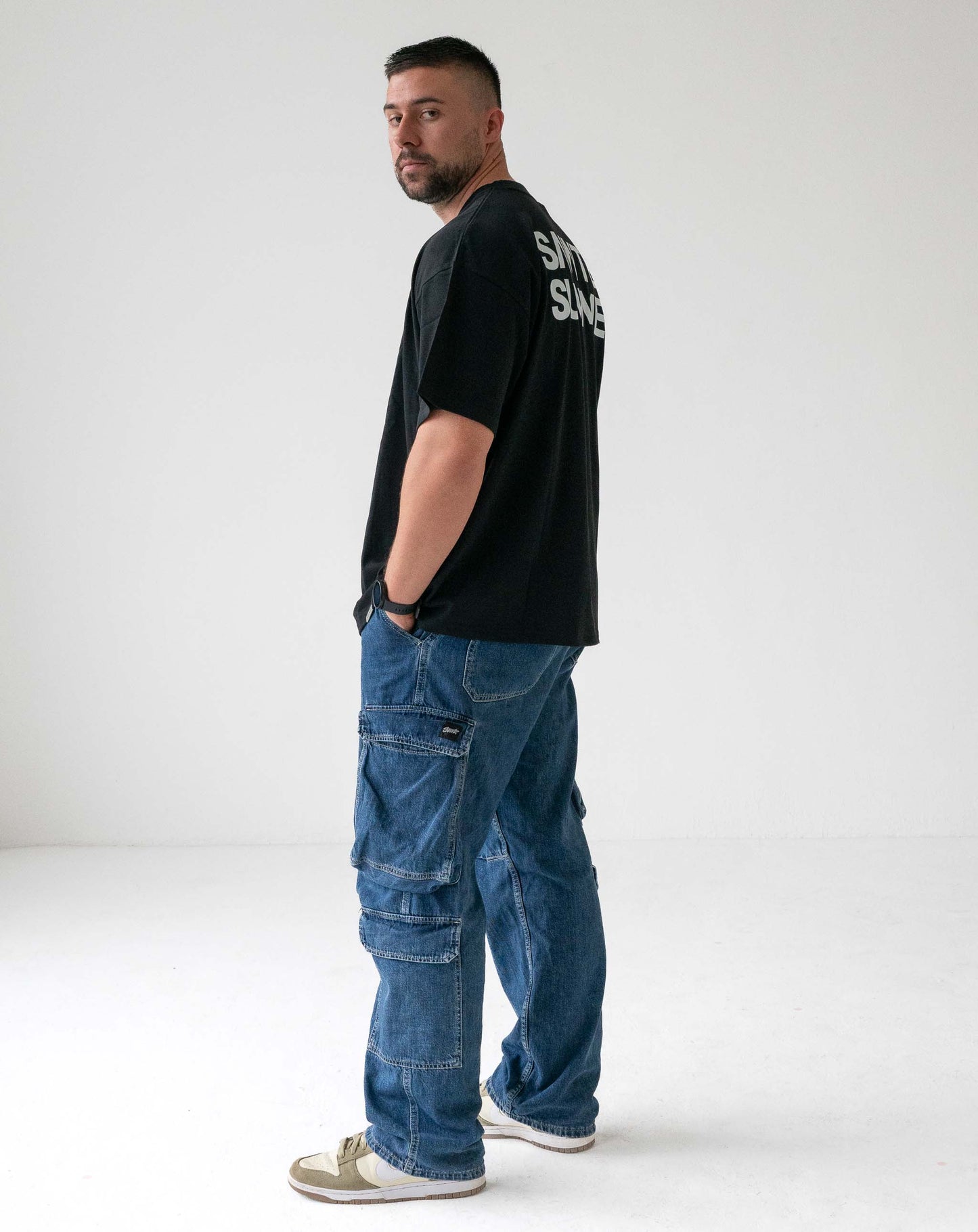 Unisex T-Shirt Black with White Logo