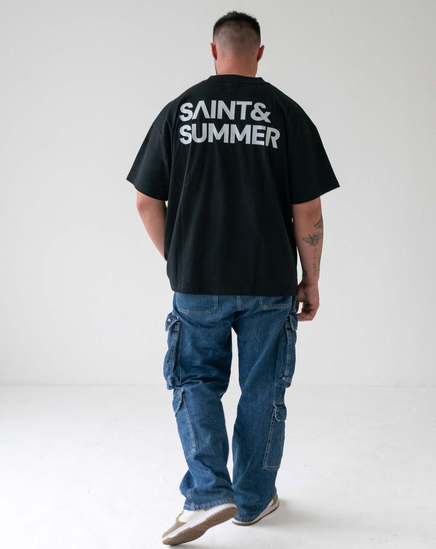 Unisex T-Shirt Black with White Logo
