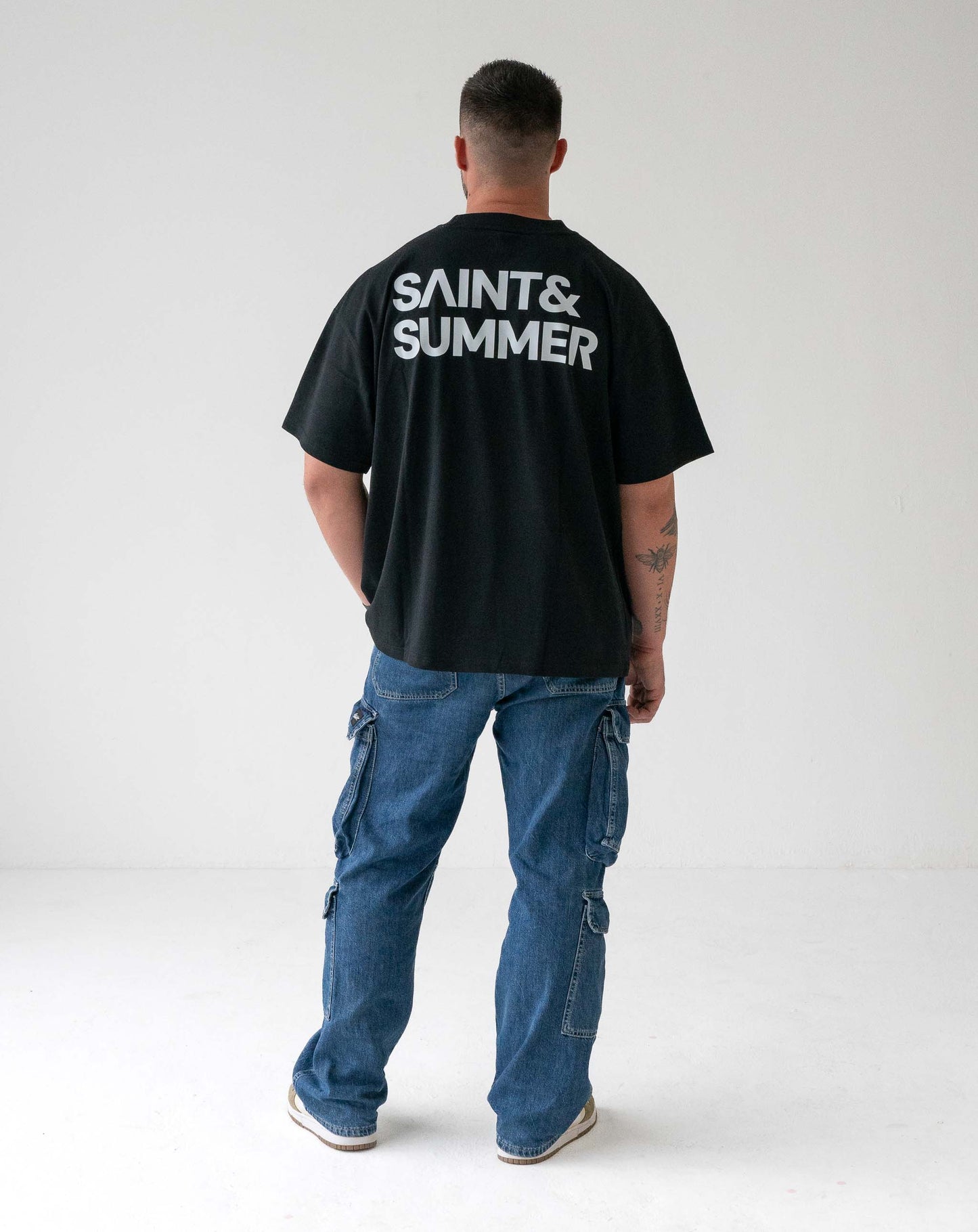 Unisex T-Shirt Black with White Logo