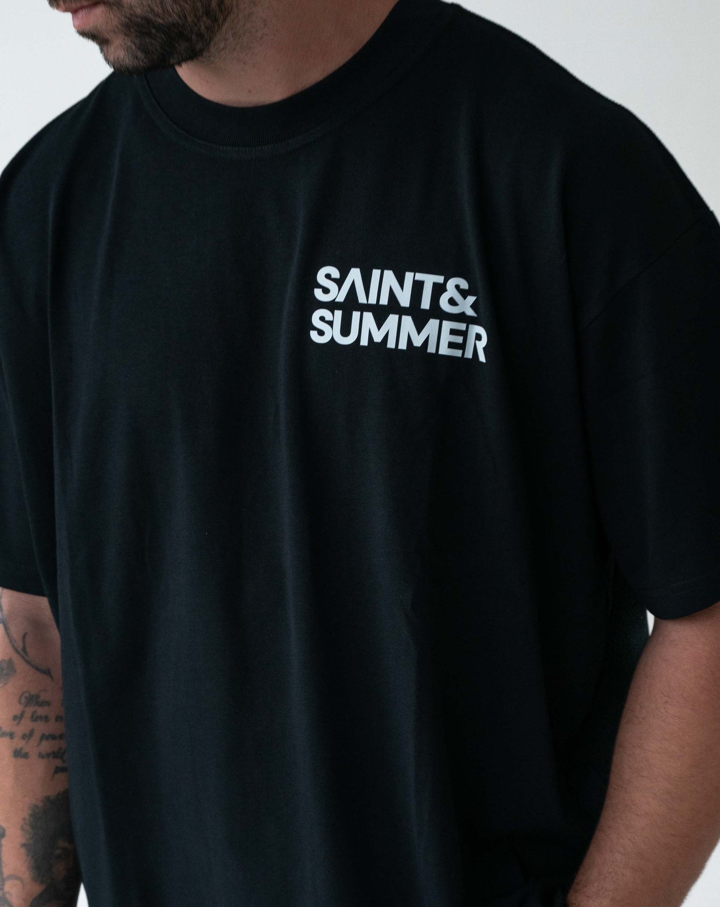 Unisex T-Shirt Black with White Logo