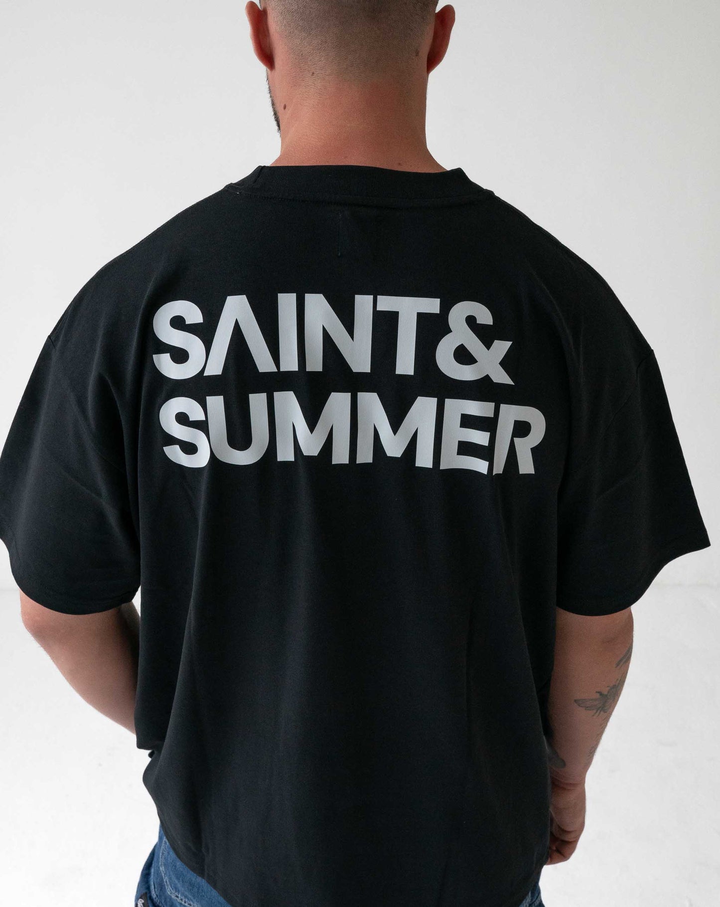 Unisex T-Shirt Black with White Logo