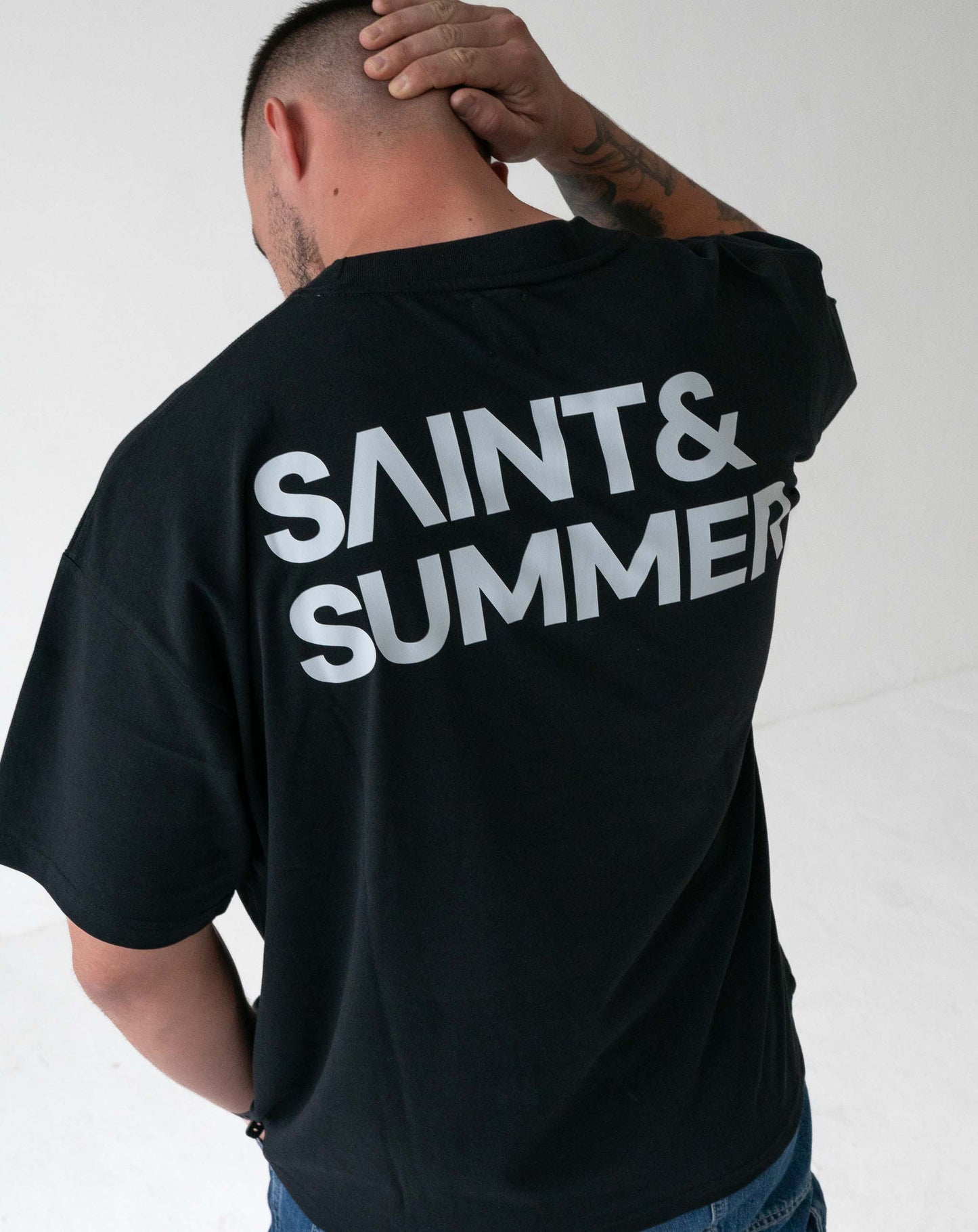 Unisex T-Shirt Black with White Logo
