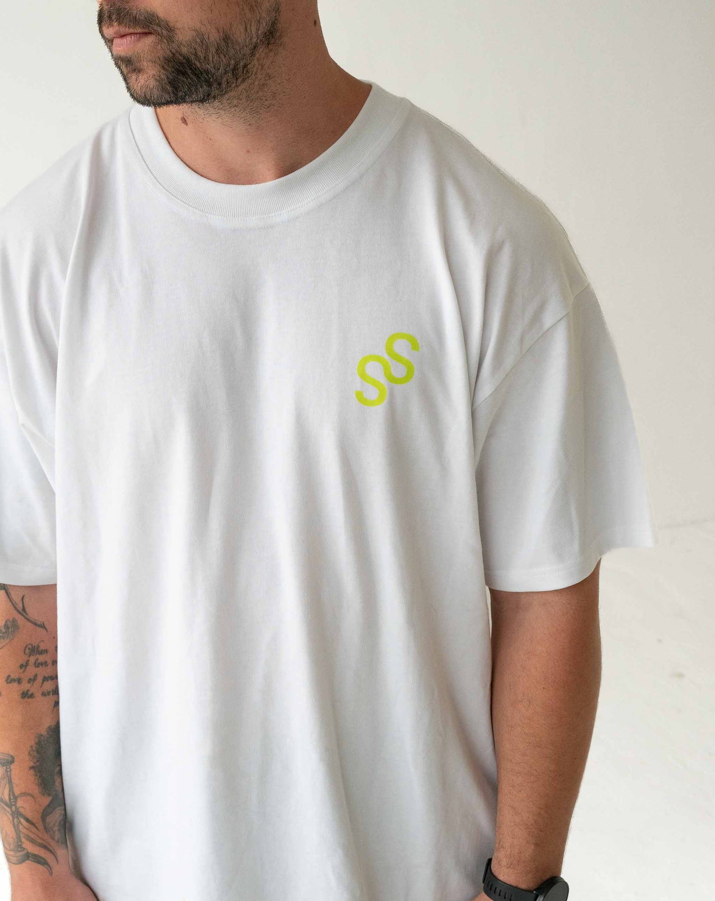 Unisex T-Shirt White - Lime Logo