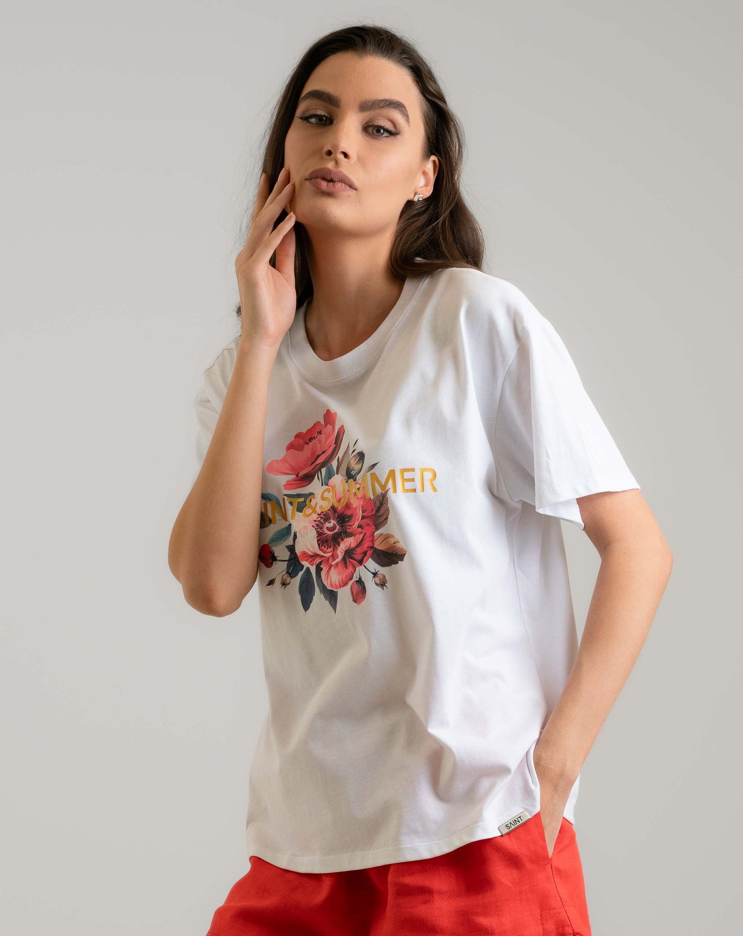 Fiore Printed Tee - Knit Tops