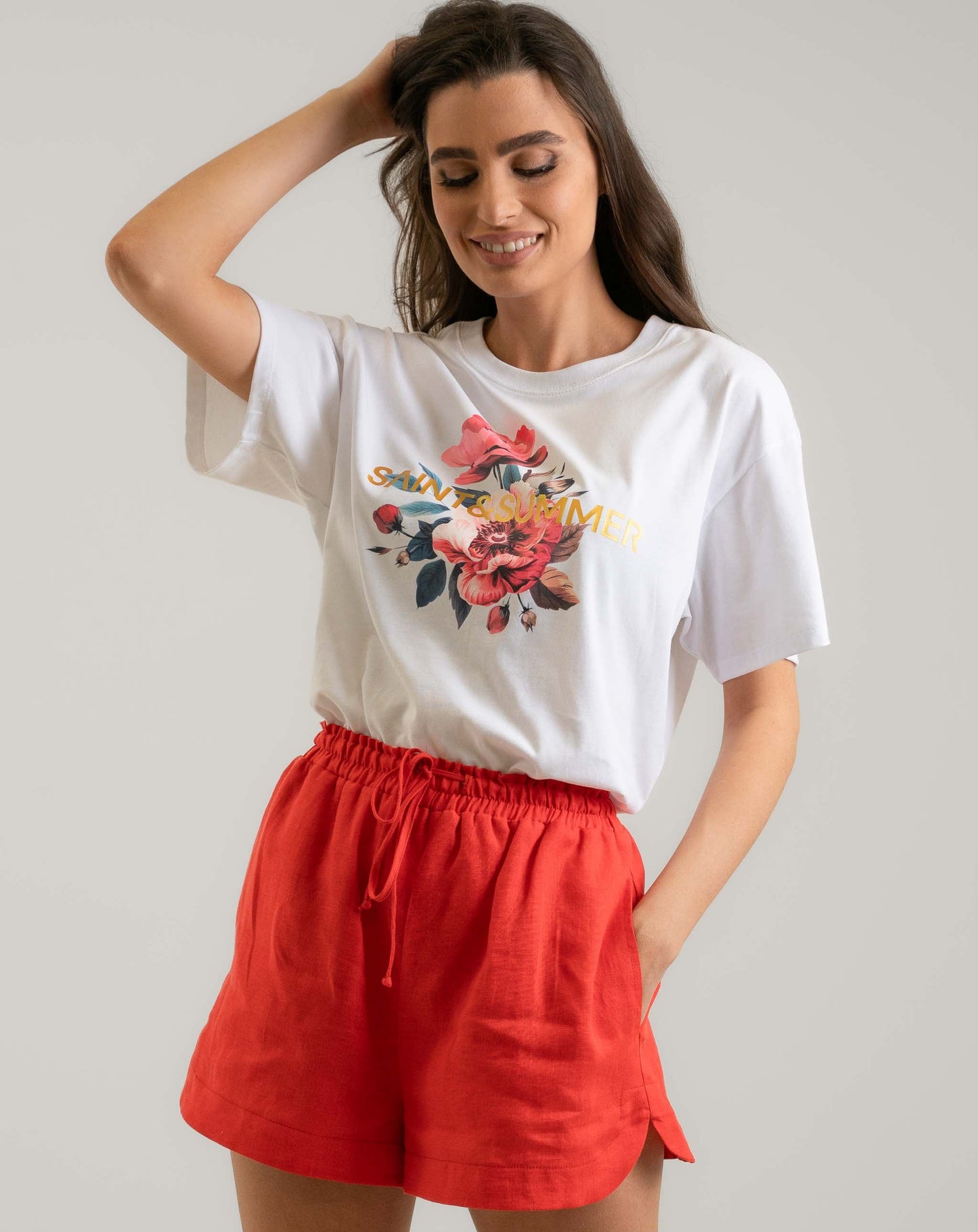 Fiore Printed Tee - Knit Tops