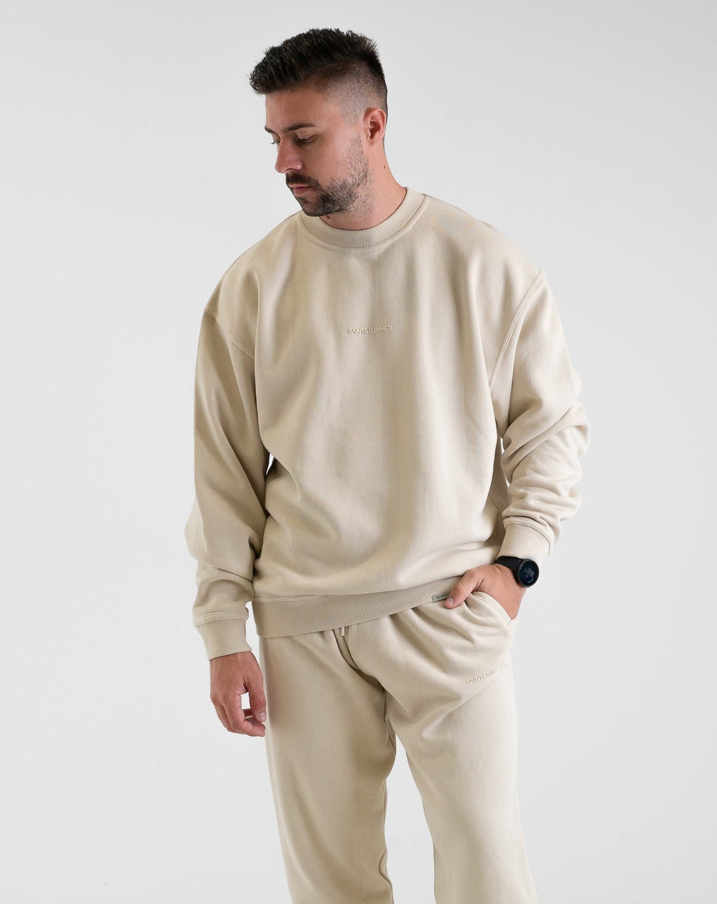 Unisex Basic Sweater - Ivory - Knitwear