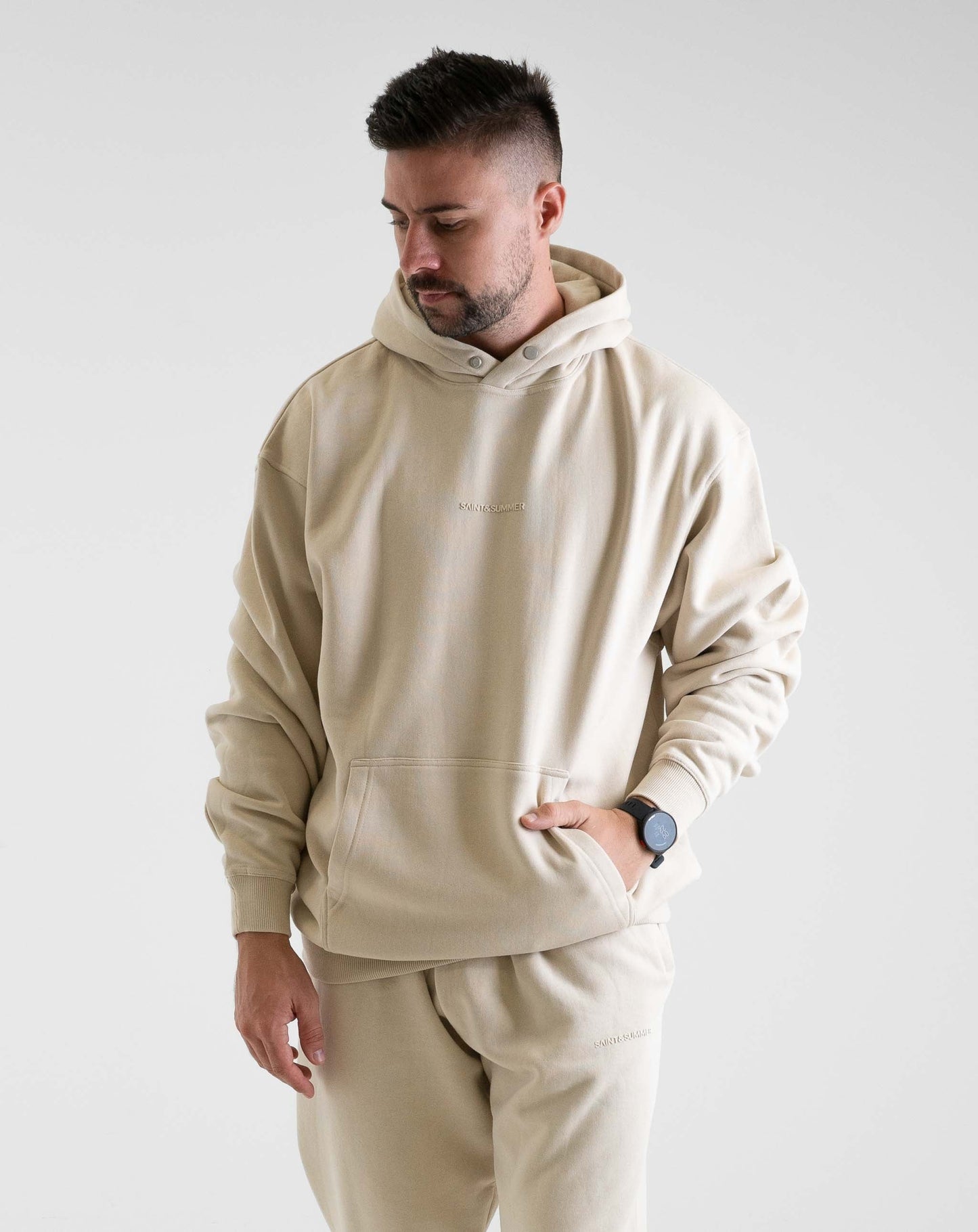 Unisex Basic Hoody - Ivory - Knitwear