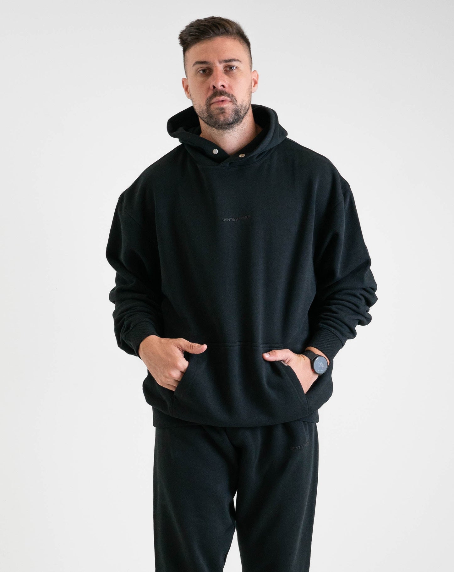 Unisex Basic Hoody - Black - Knitwear