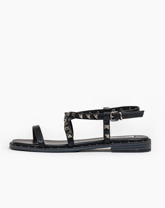 Savvy Sandals - Black / 3 Flats