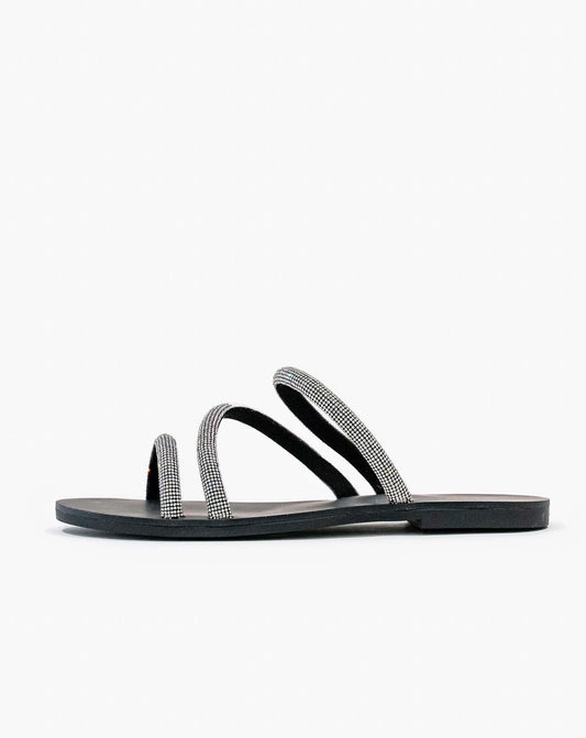 Scion Flat Sandal - Black / 3 Flats