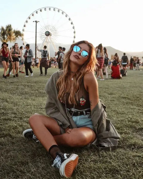 women, sneaker, platform, festival 