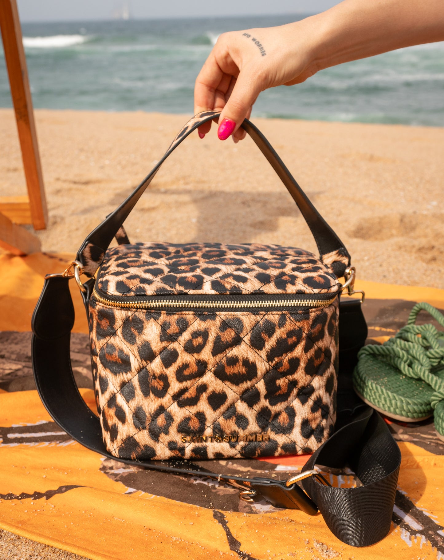 Zanna Small Leopard Cooler