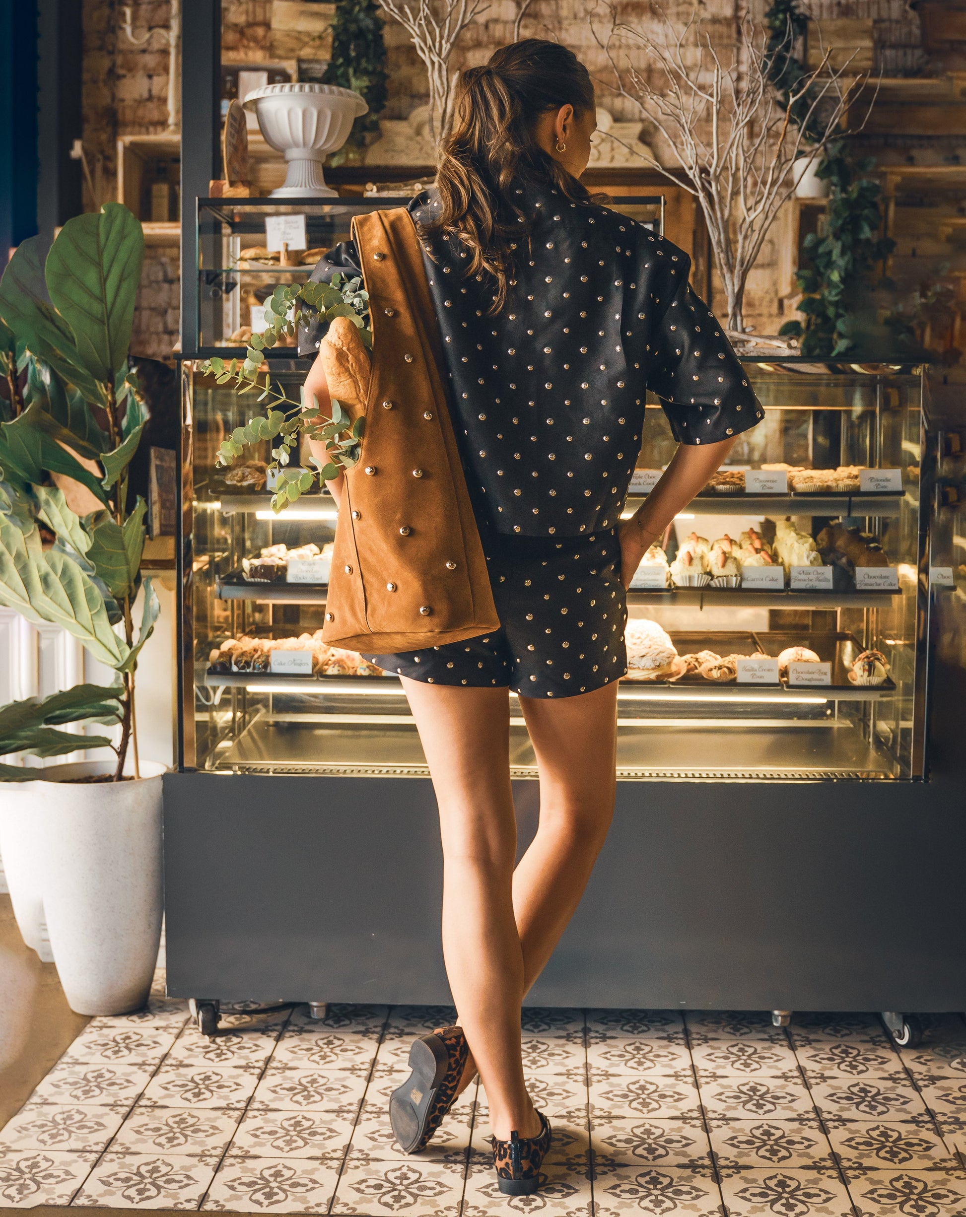 Ladies Noir Drawstring Short - Shorts